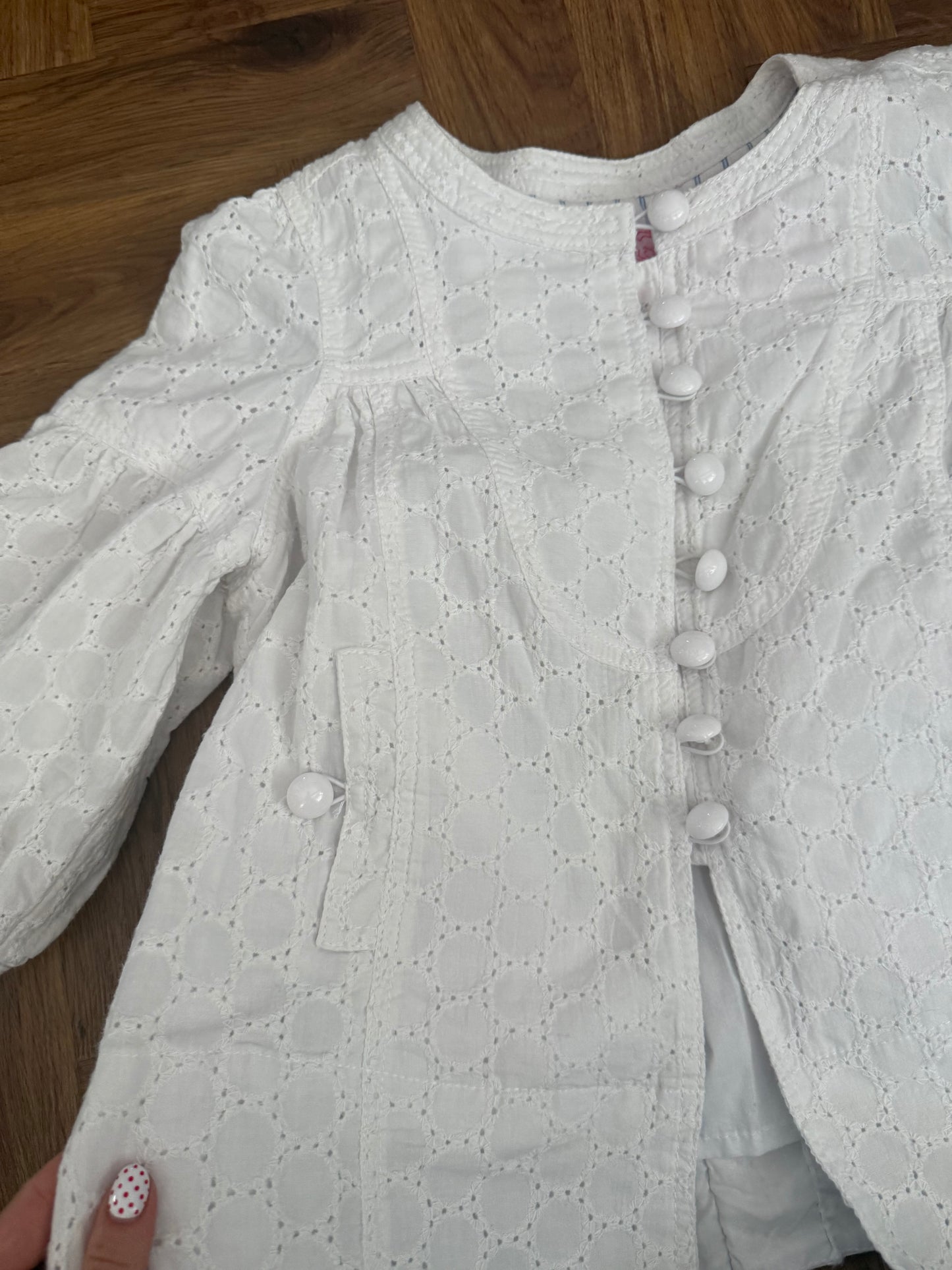 White Summer Peacoat (UK10)