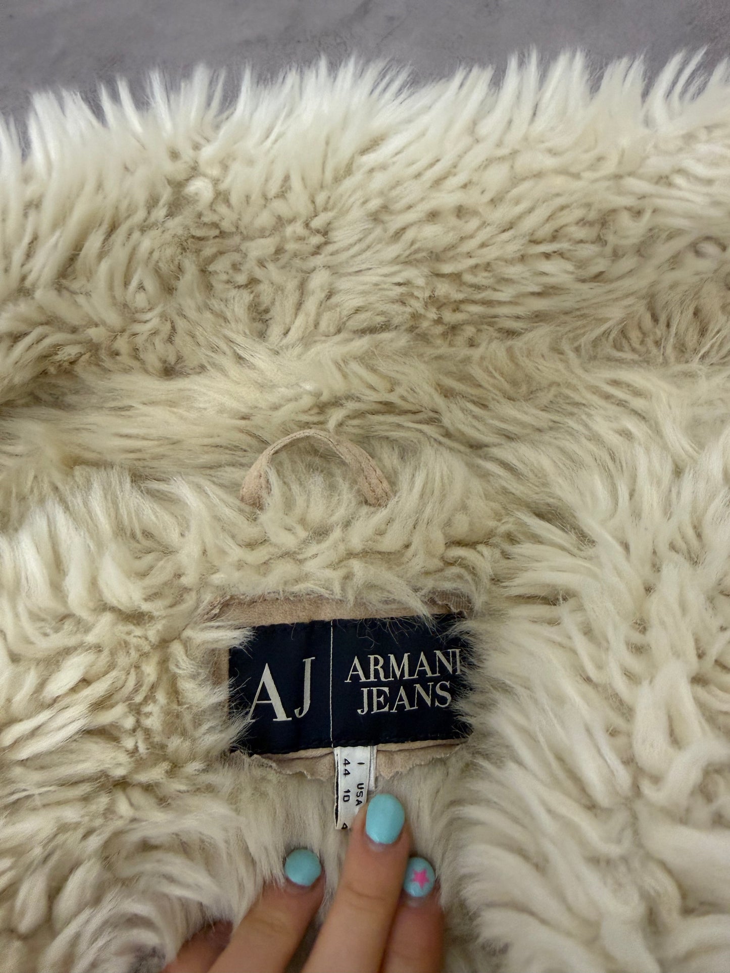 Faux Fur Armani Buckle Jacket (UK14)