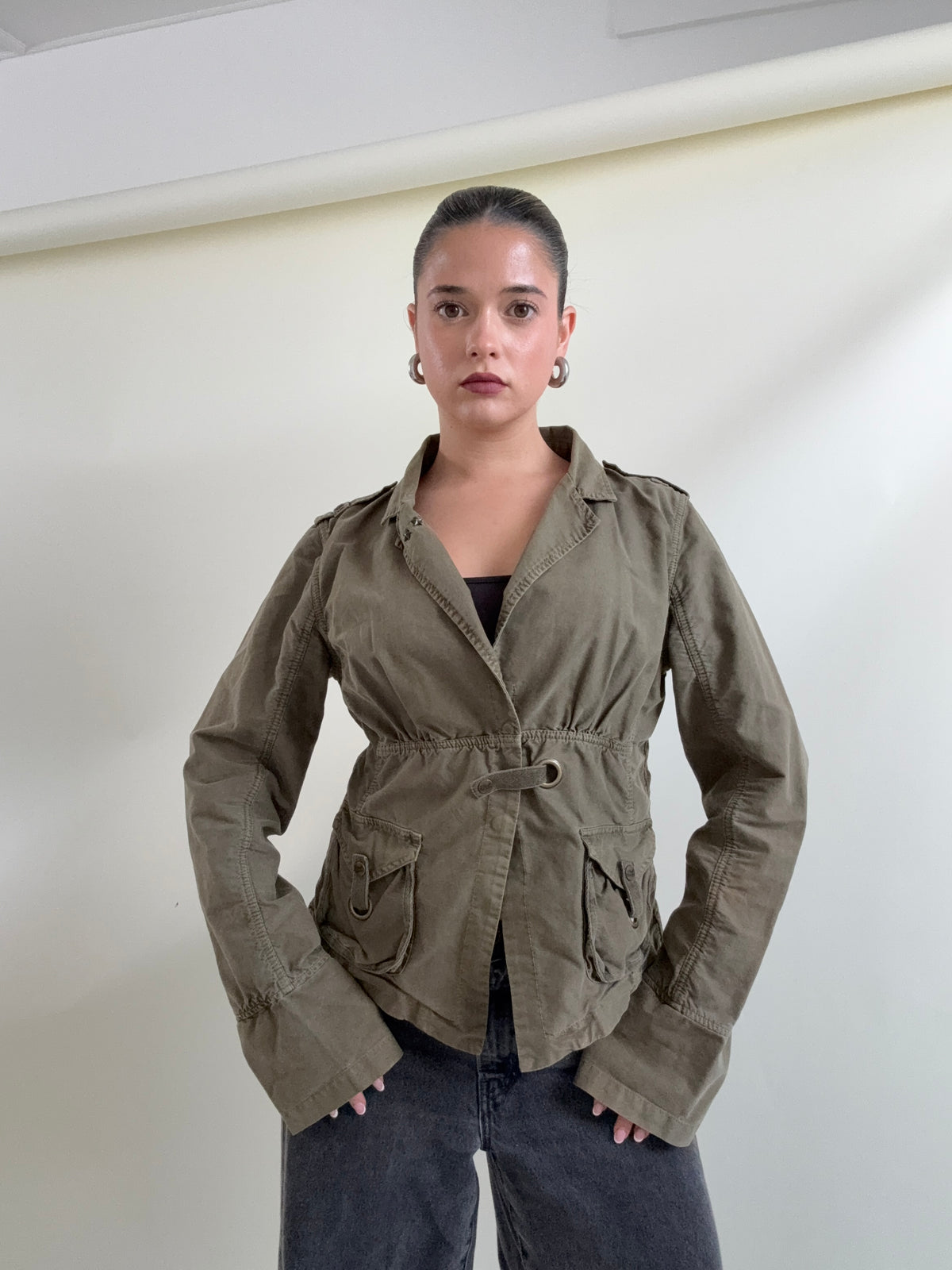Hooch Khaki Utility Jacket (UK14)
