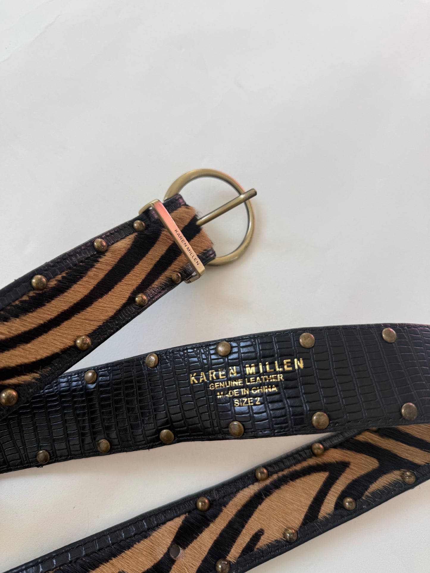 Karen Millen Leather Belt (XS)