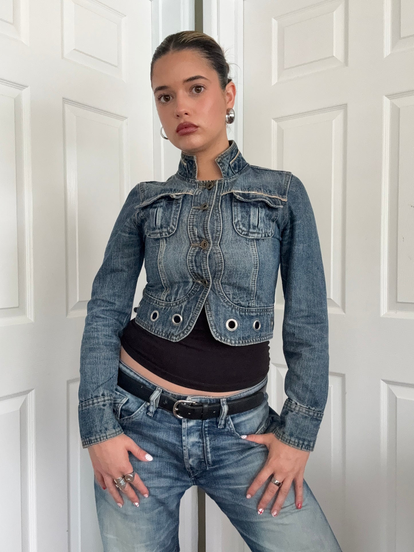 Cropped Denim Jacket (M)