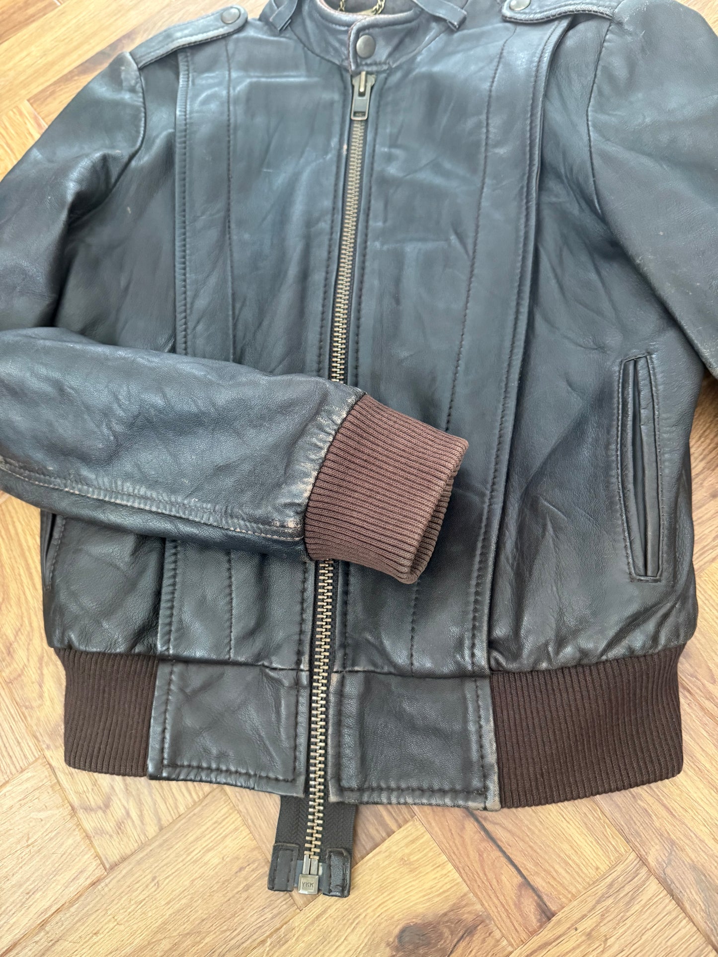 Allsaints Leather Jacket (UK8)