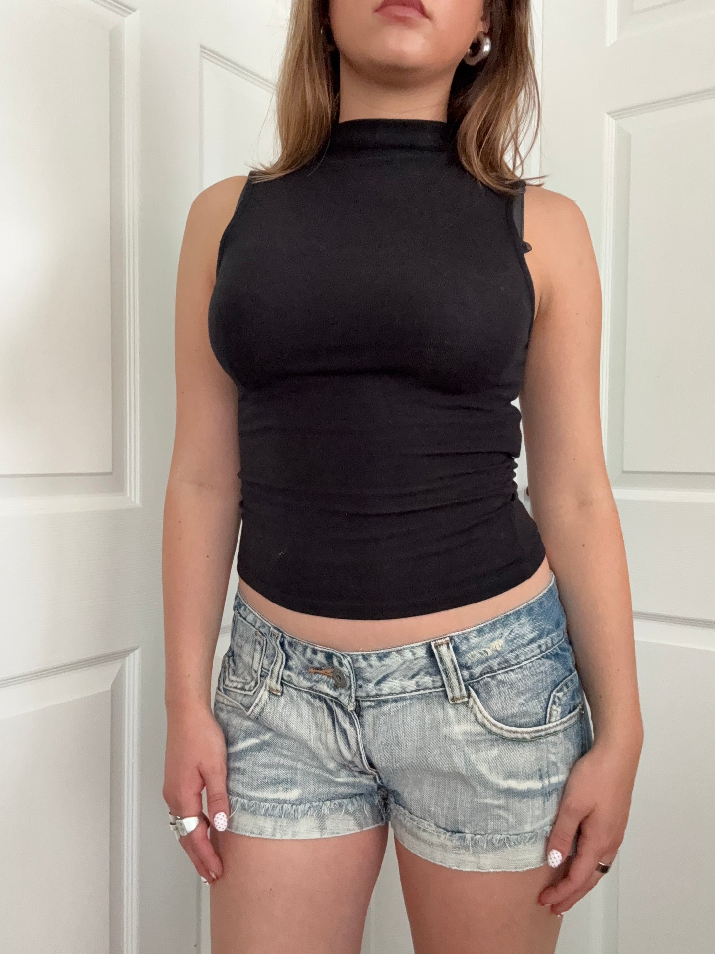 Bench Denim Mini Shorts (UK12)