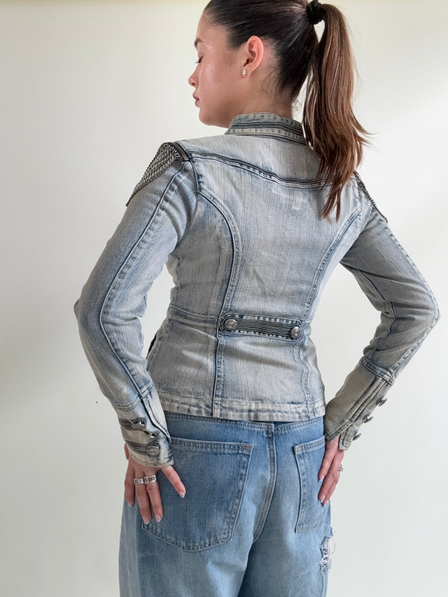 Guess Denim Military Jacket (S)