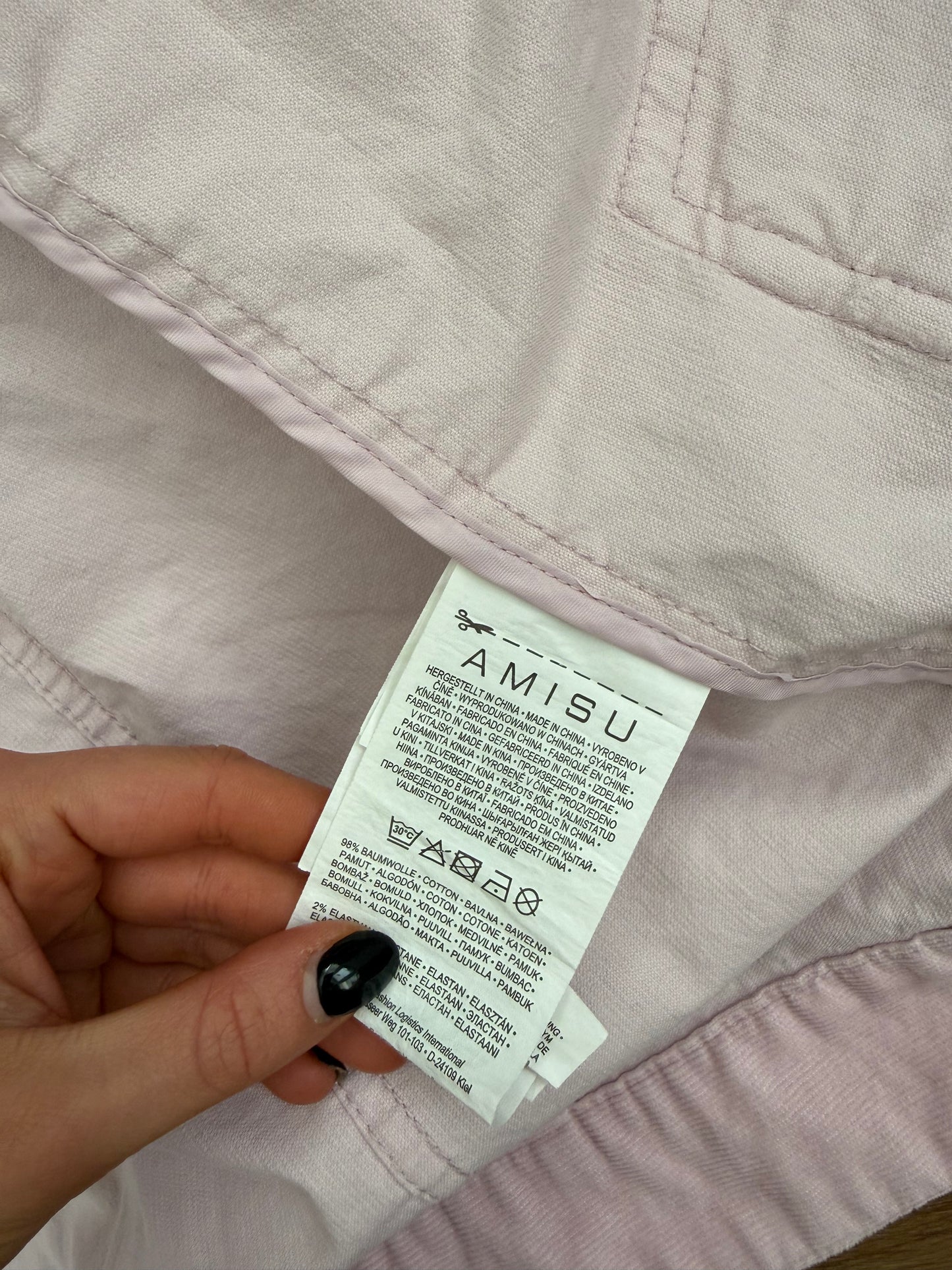 Pink Corduroy Cargo Jacket (M)