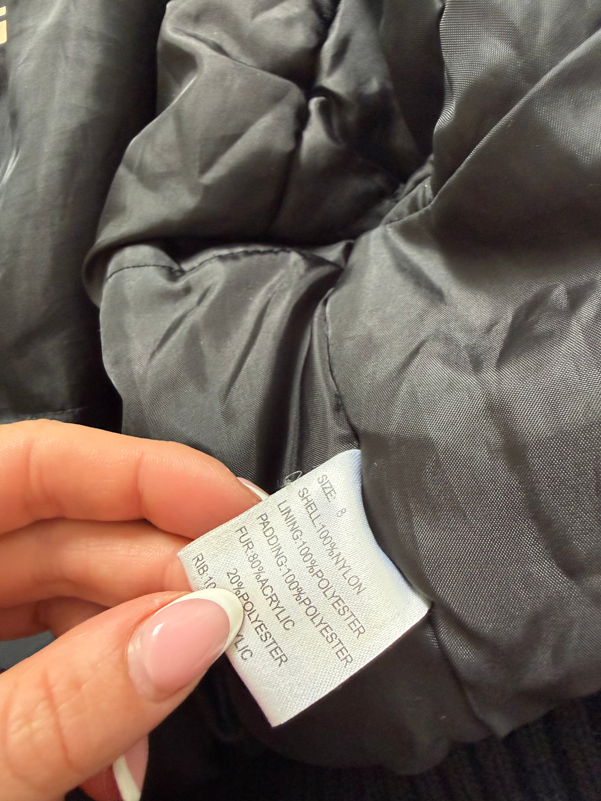 Y2K Fitted Puffer Jacket (UK8)