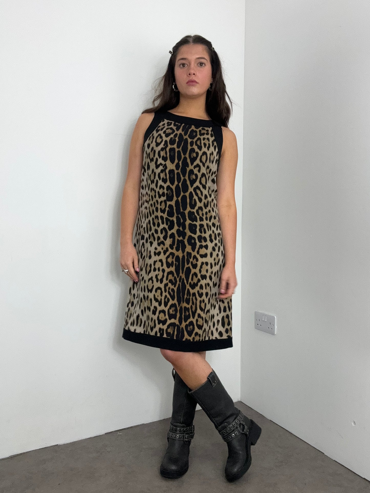 Moschino Leopard Print Dress