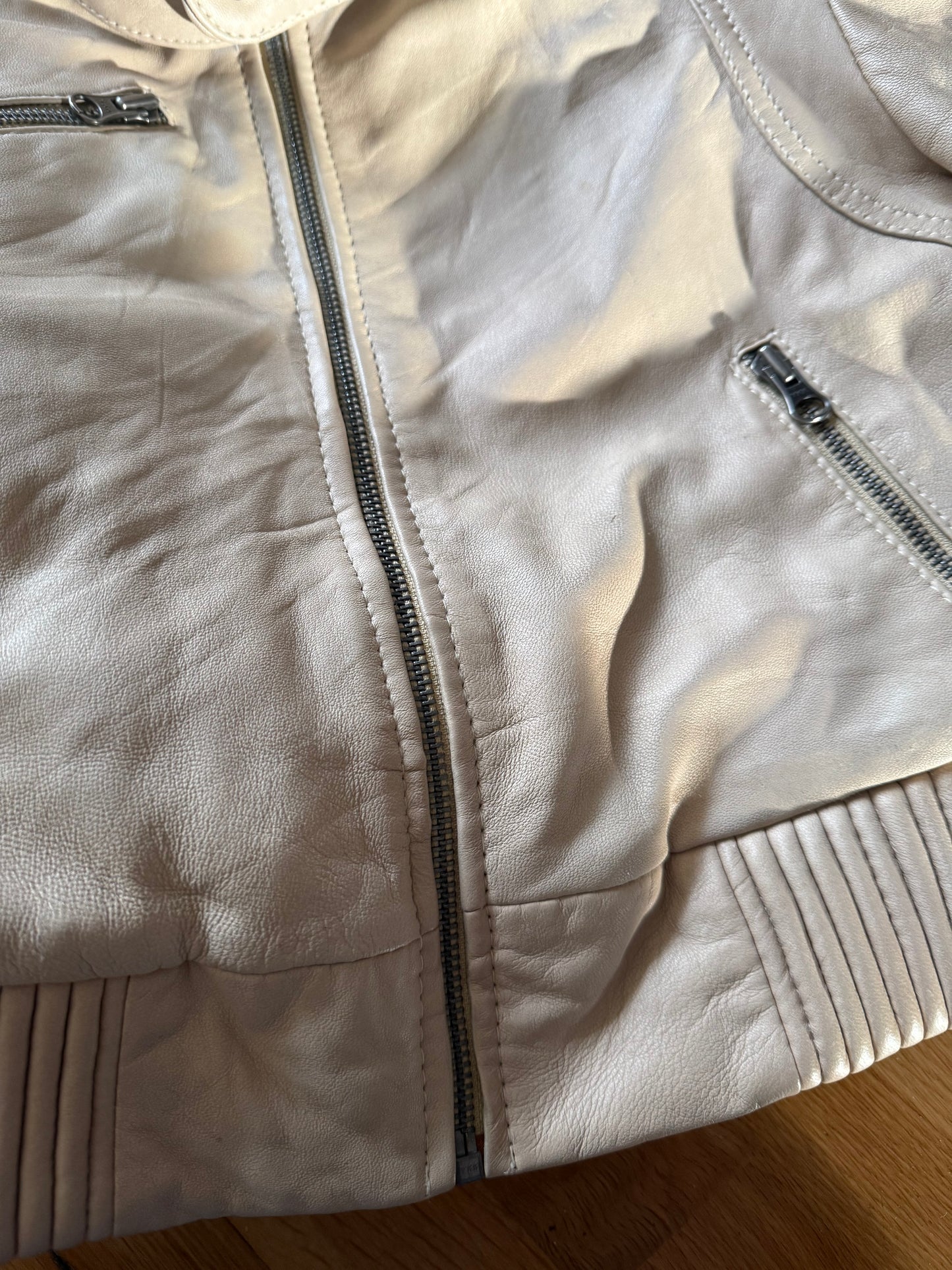 Cropped Leather Jacket (M)