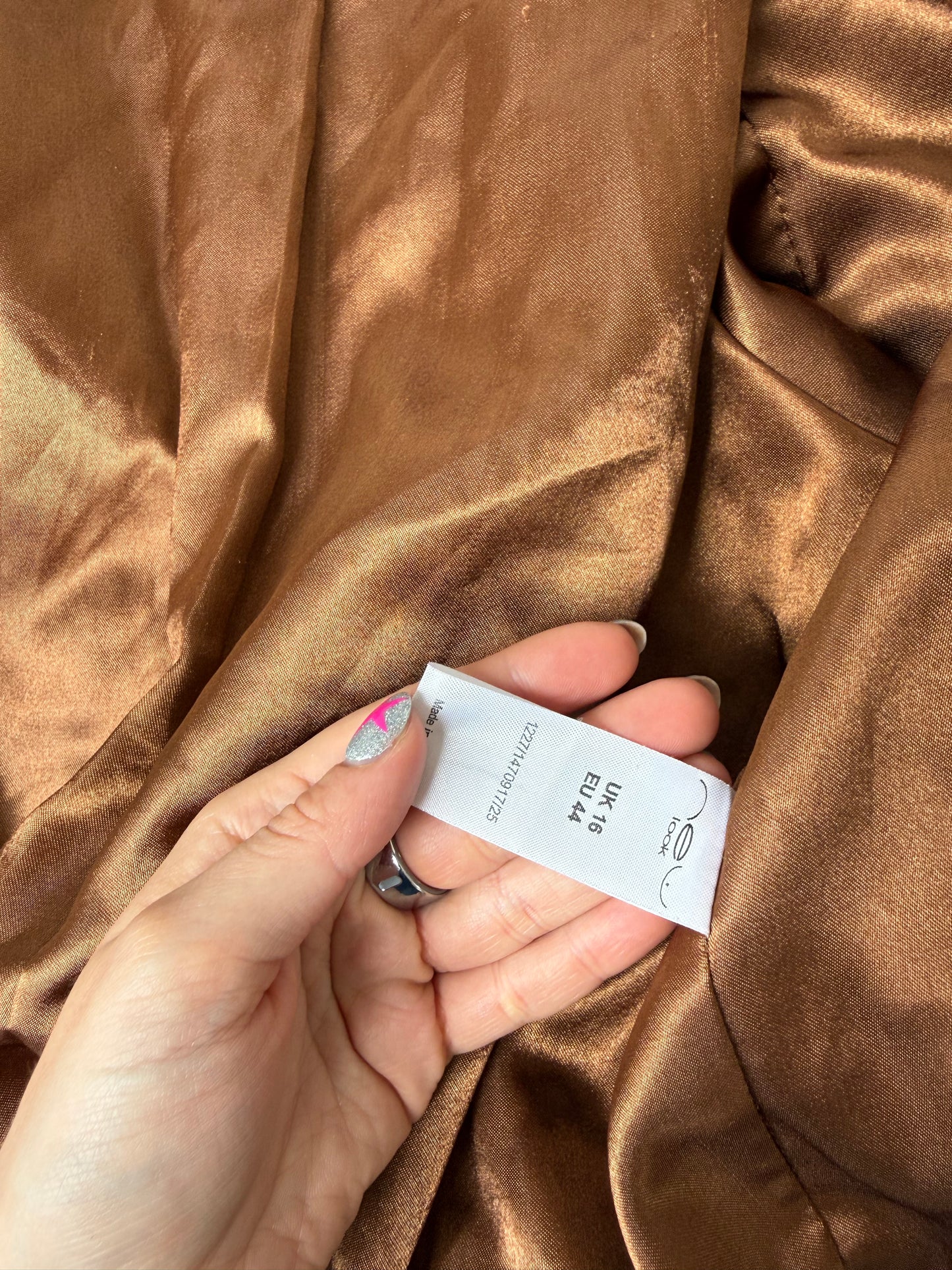Leather Bomber Jacket (UK16)