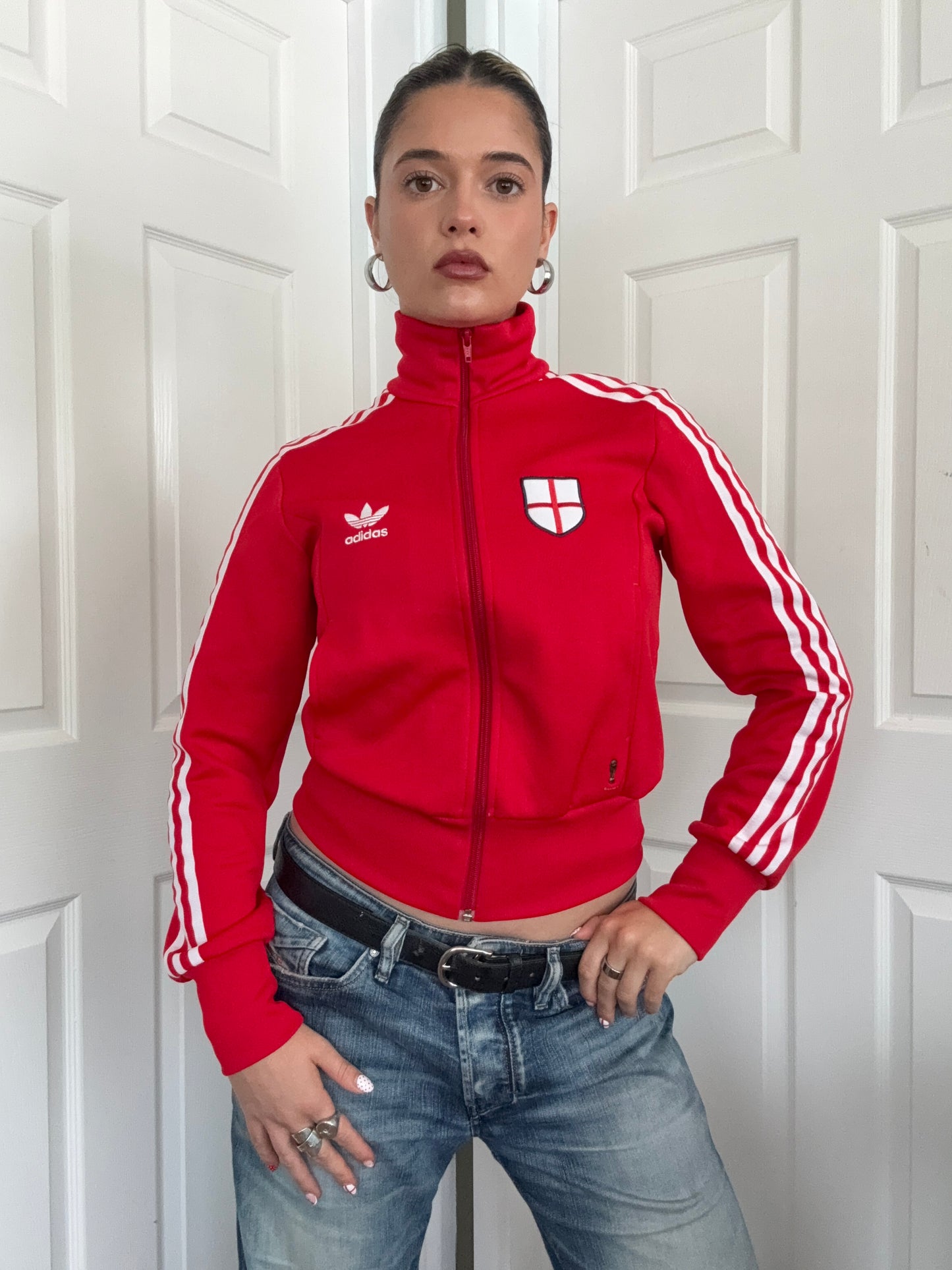 Adidas England Zip Tracksuit Top (S)
