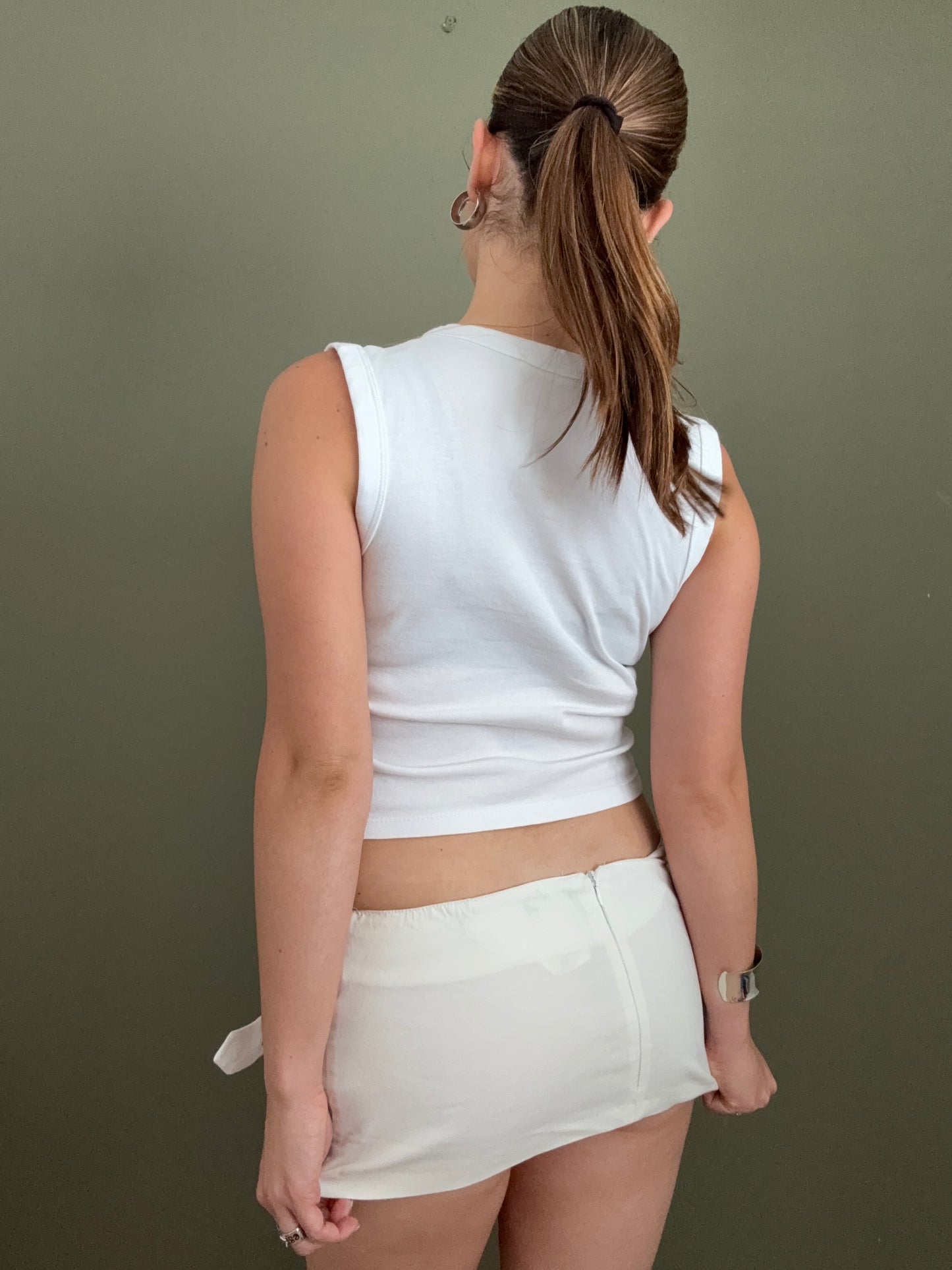 Morgan De Toi Buckle Mini Skirt (S)
