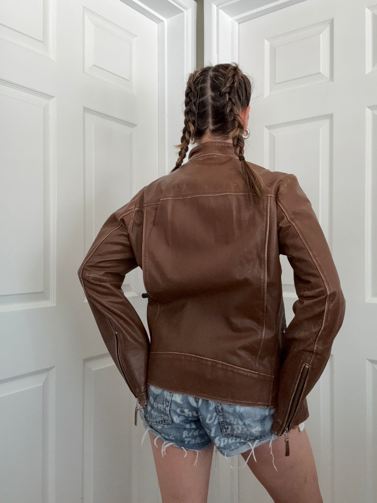 Diesel Leather Biker Jacket (M)