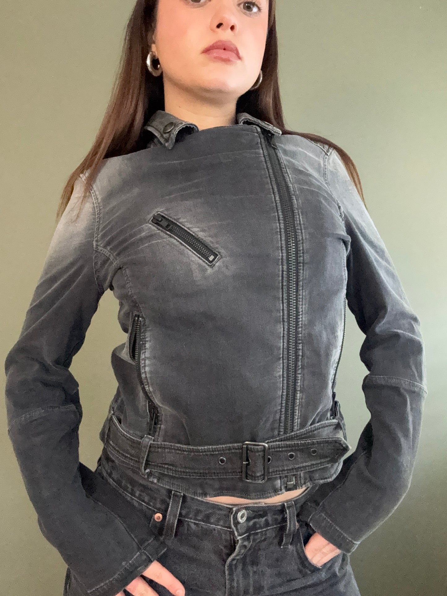 Diesel Denim Biker Jacket (S)