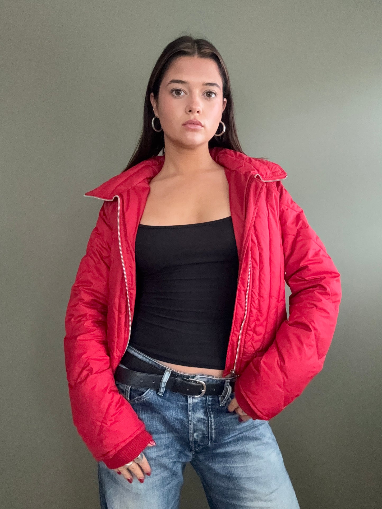 Red Puffer Jacket (S)