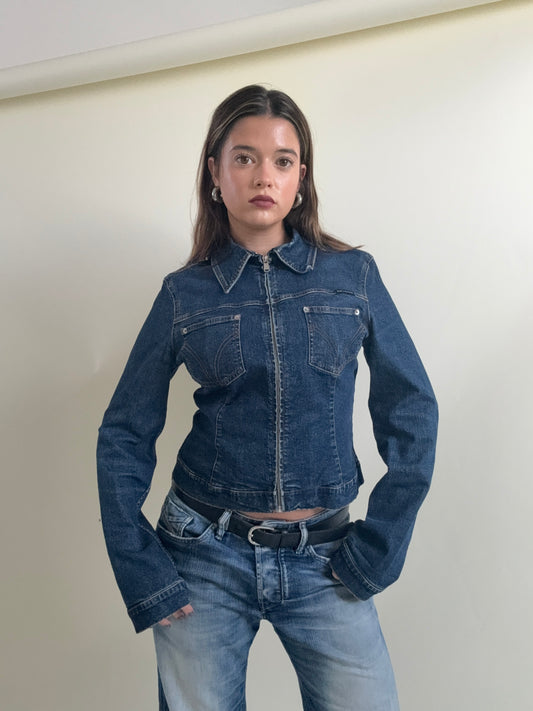 Vintage Dolce & Gabbana Fitted Denim Jacket (M)