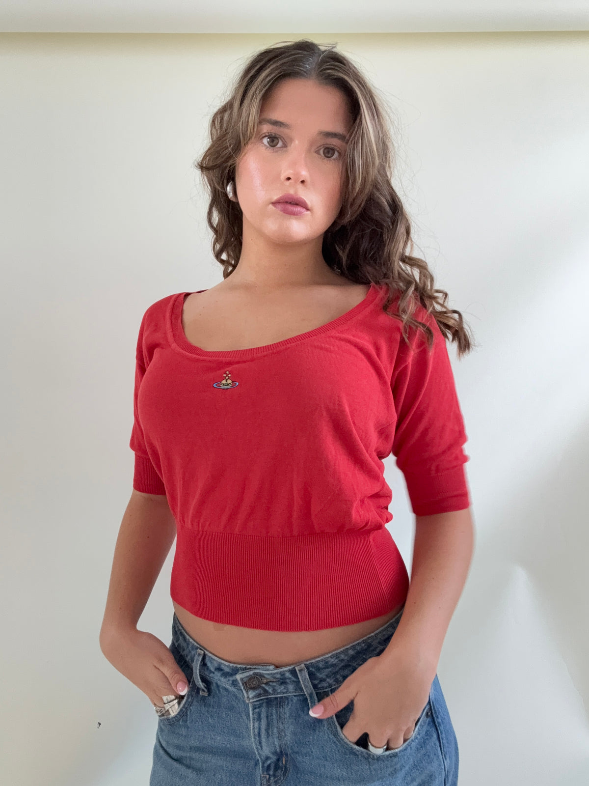 Vivienne Westwood Red Knit Top (M)