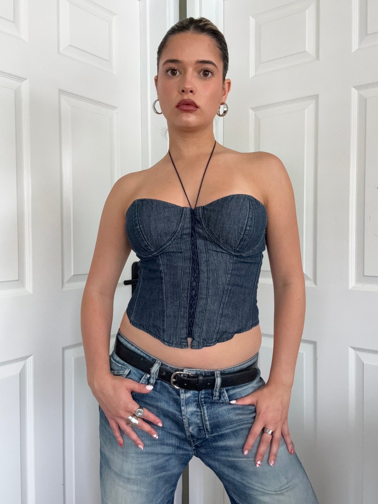 Ralph Lauren Denim Corset (US8)