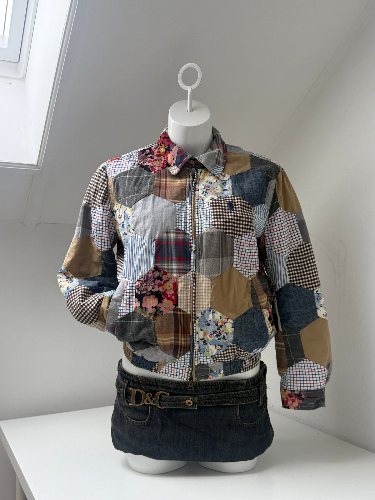 Polo Ralph Lauren Patchwork Bomber Jacket (S)