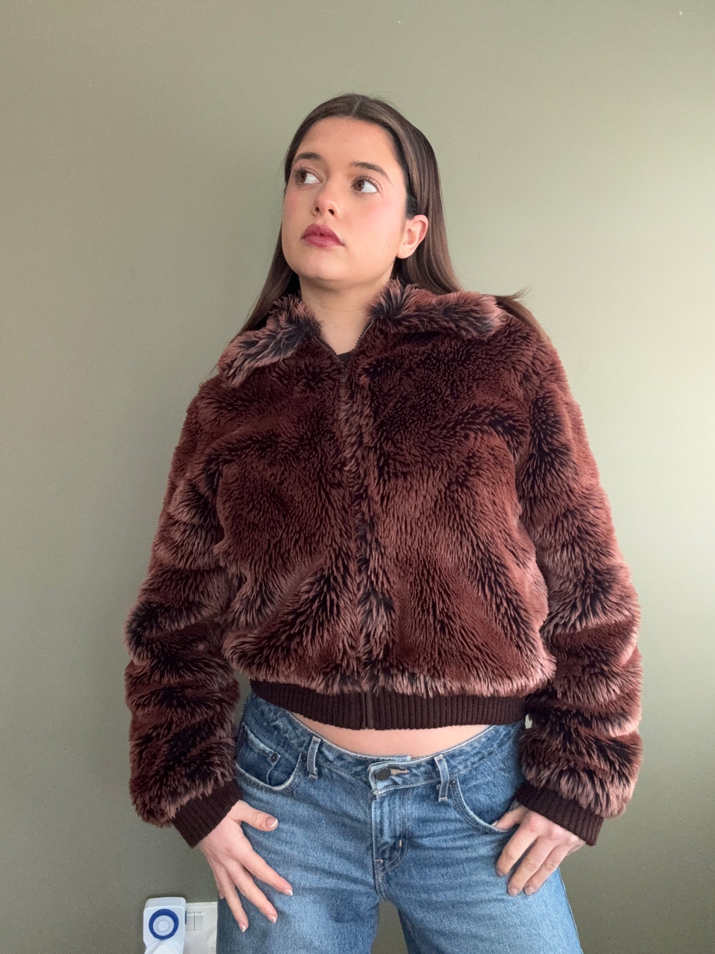 Faux Fur Jacket (UK12)
