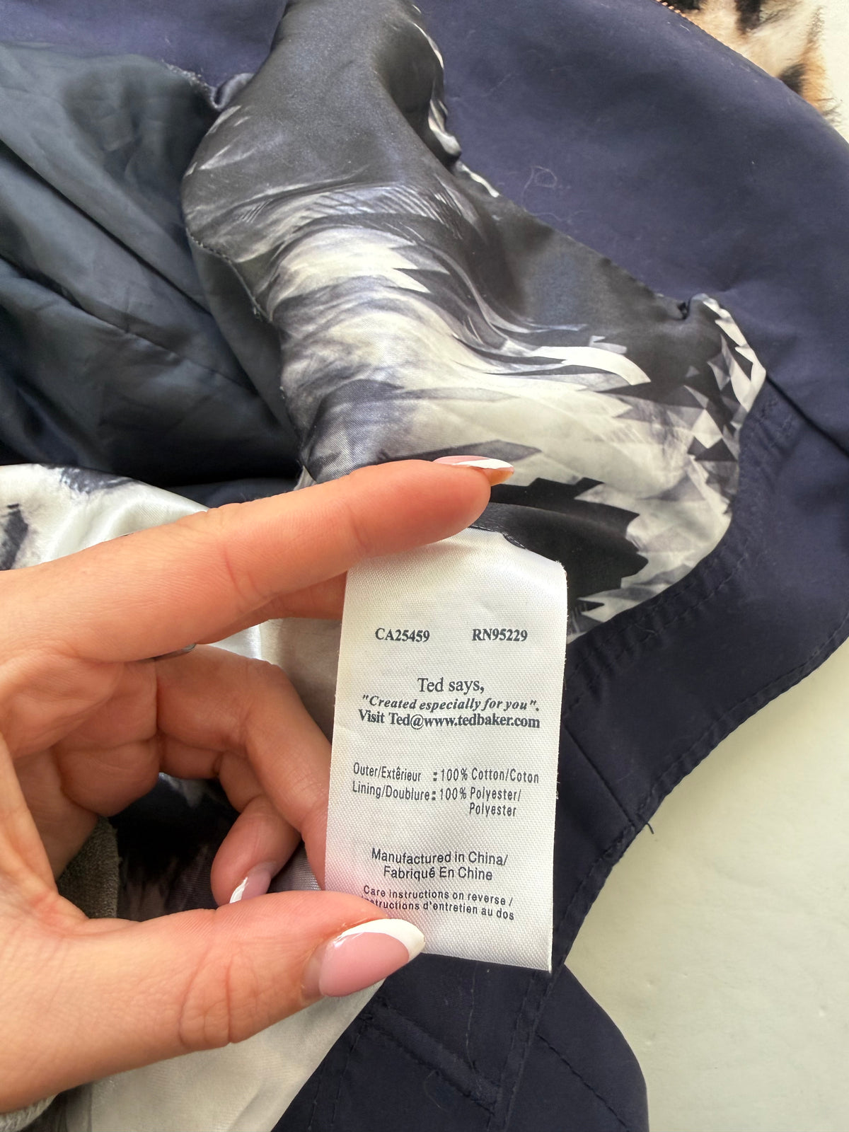 Ted Baker Cropped Trench Coat (XS)