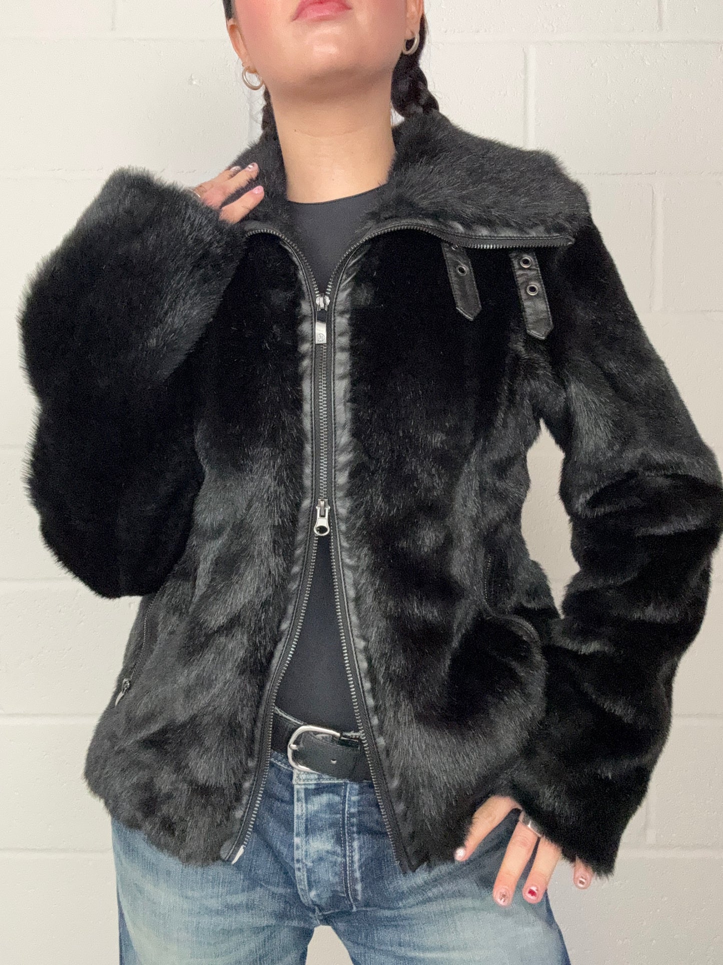 Armani Faux Fur Jacket (M)