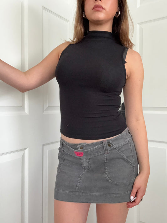 Golddigga Corduroy Mini Skirt (UK12)