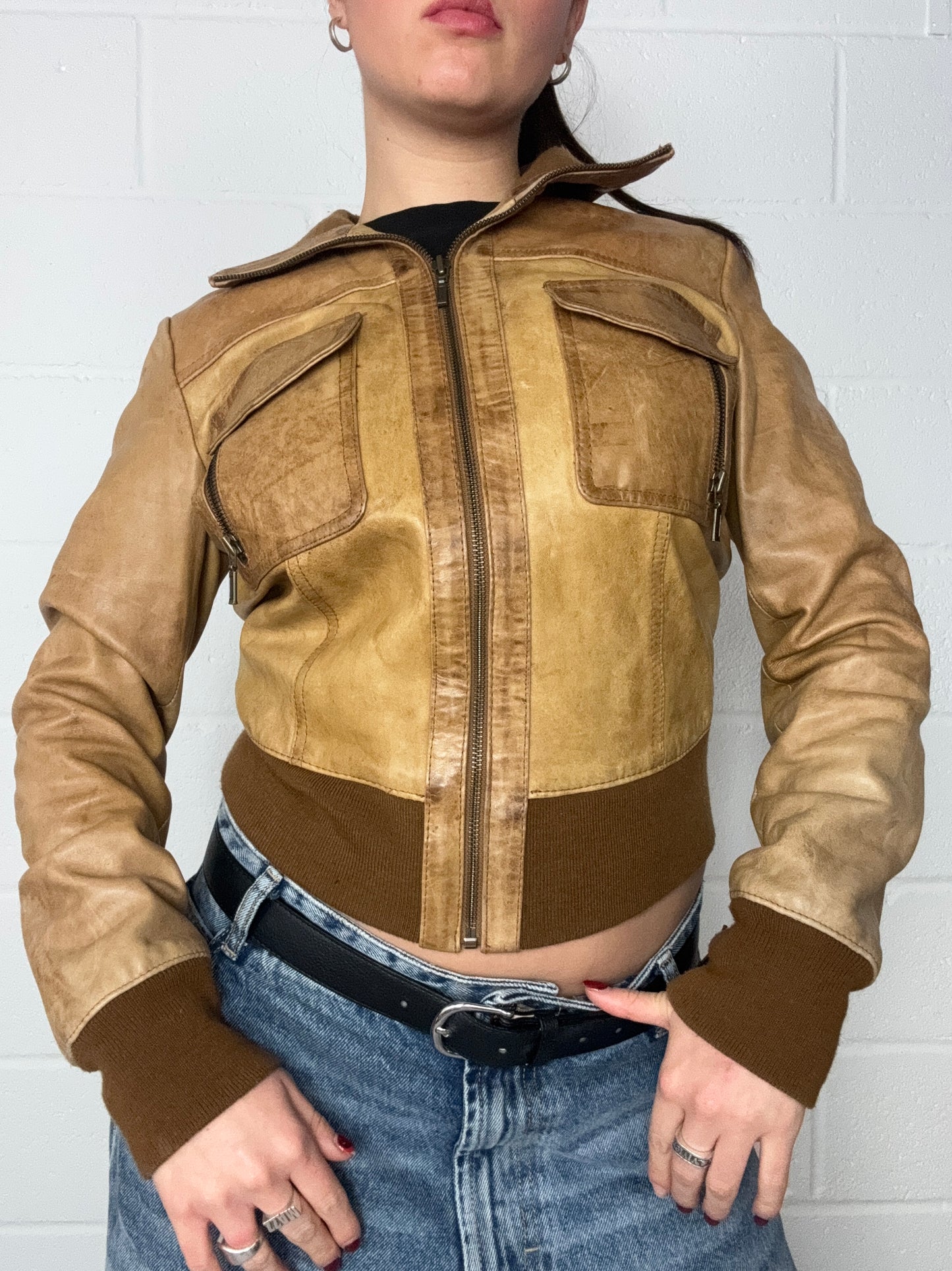 Vintage Leather Jacket (UK10)