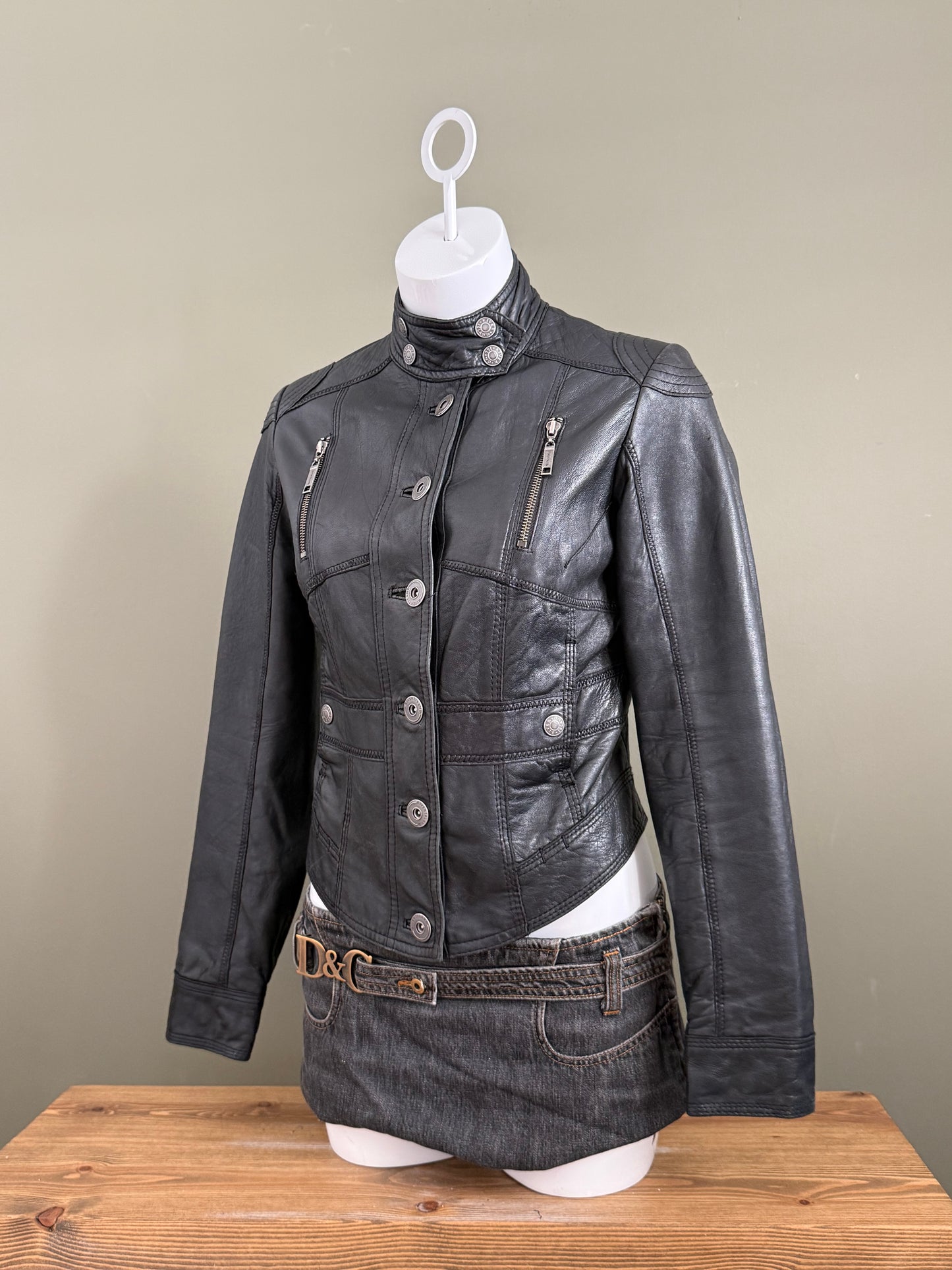 Leather Corset Jacket (UK12)