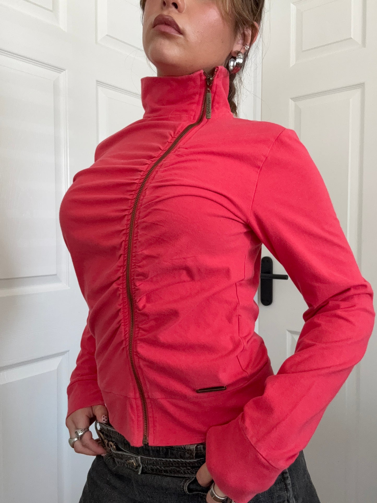 Golddigga Asymmetric Zip Jumper (L)