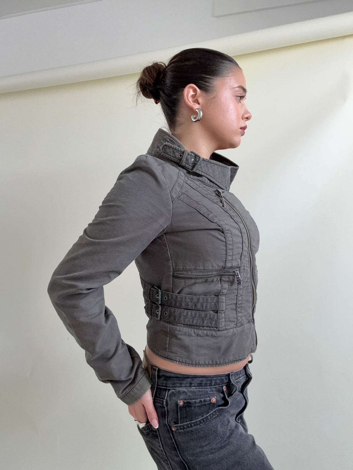 Diesel Cropped Utility Jacket (M)