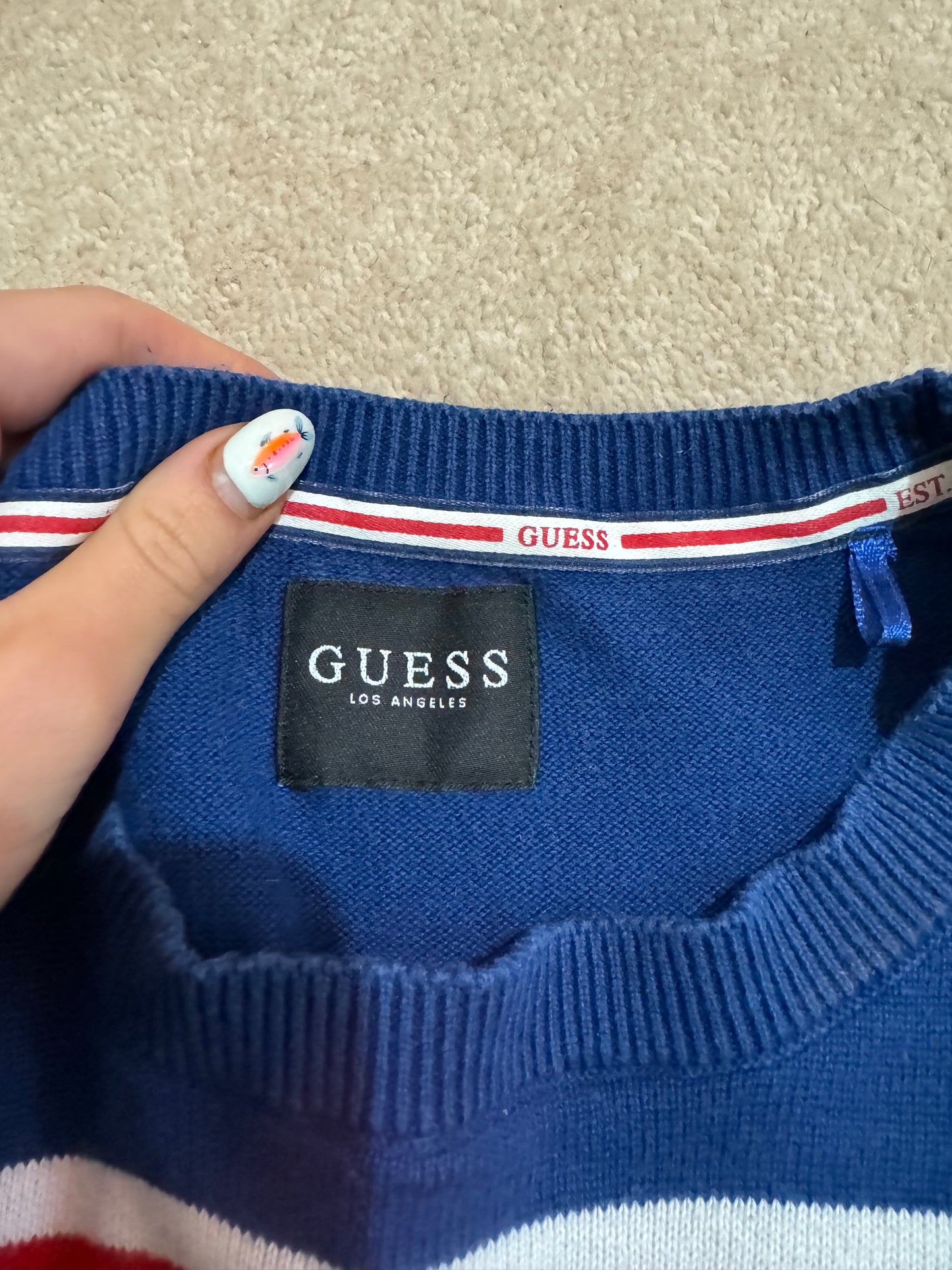 Guess Striped Knit Jumper