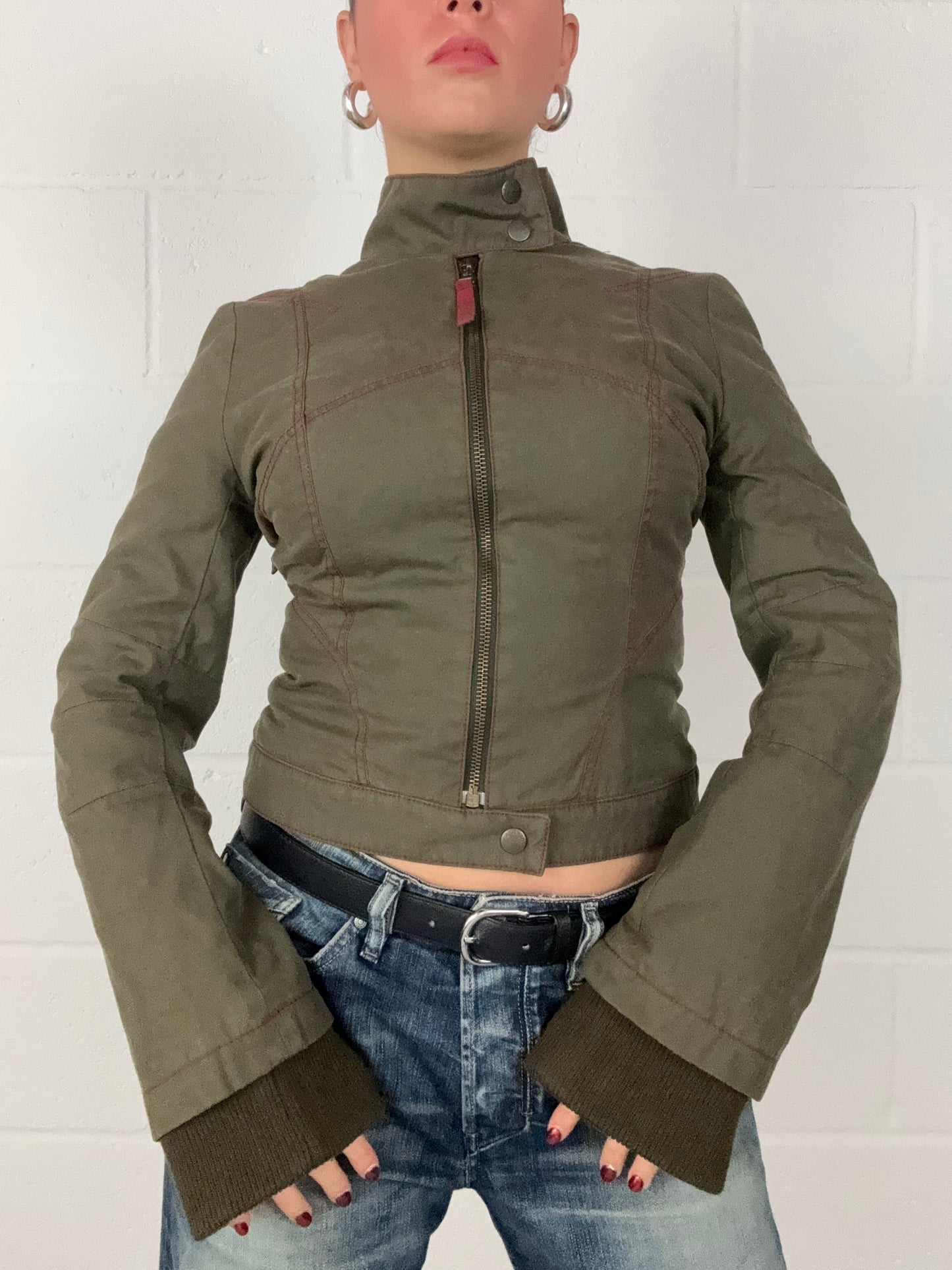 Khaki Fitted Jacket (S)