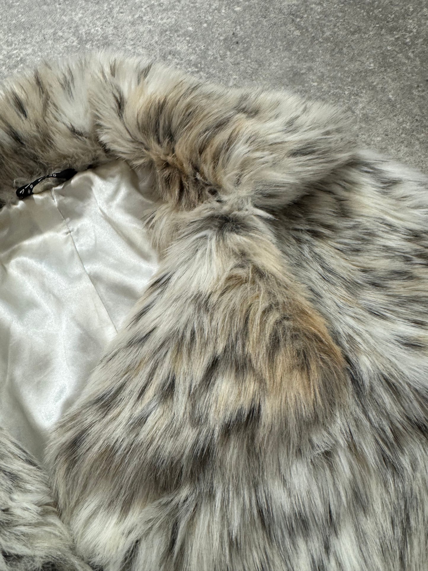 Y2K Faux Fur Jacket (UK8)