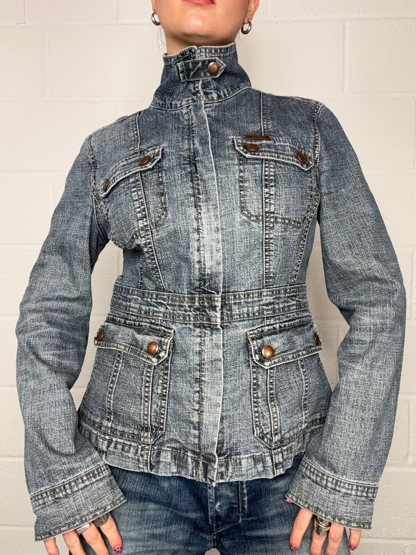 DKNY Denim Cargo Jacket (M)