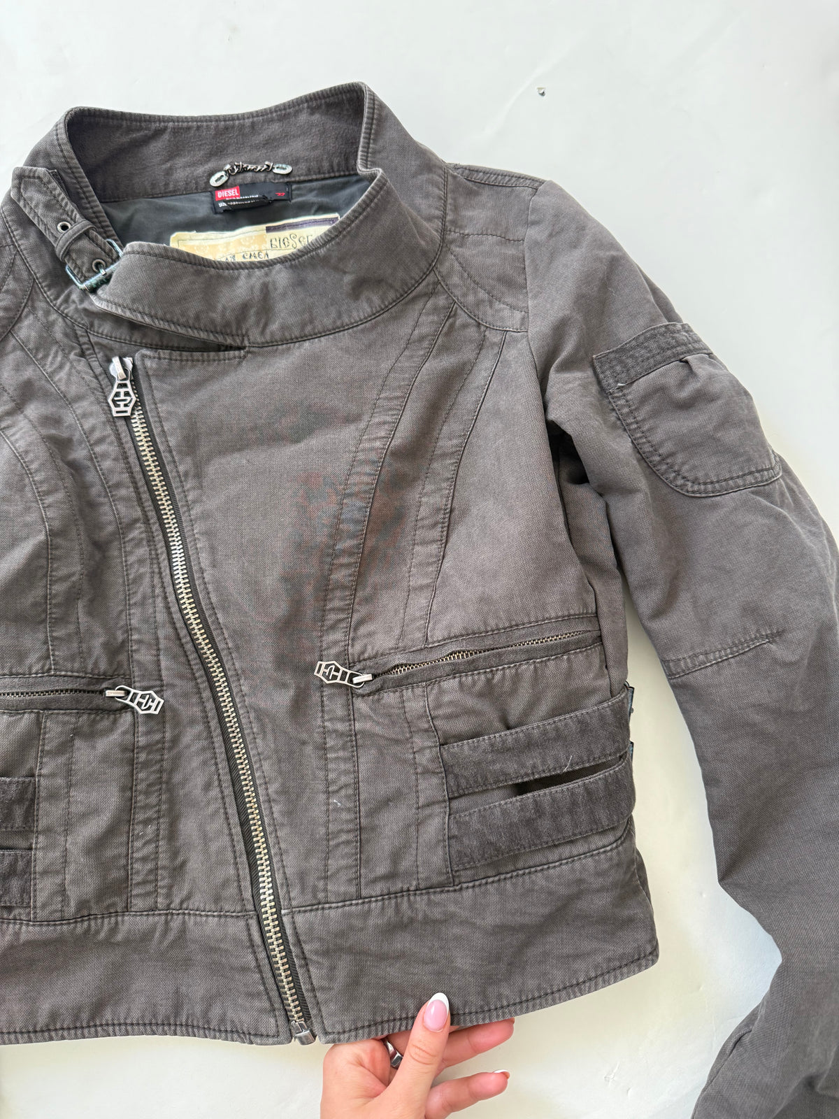 Diesel Cropped Utility Jacket (L)