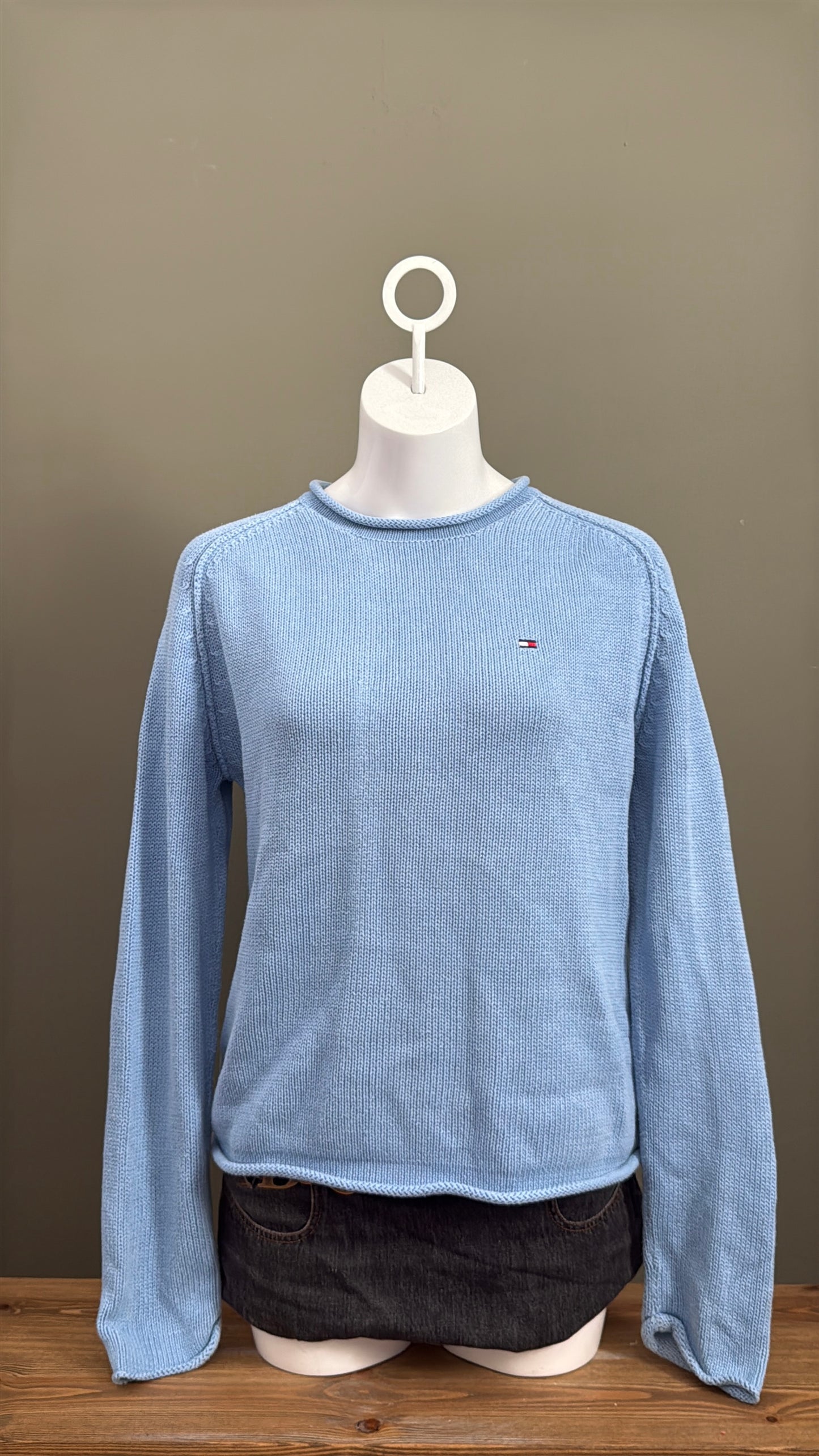 Baby Blue Tommy Hilfiger Knit Jukper (M)