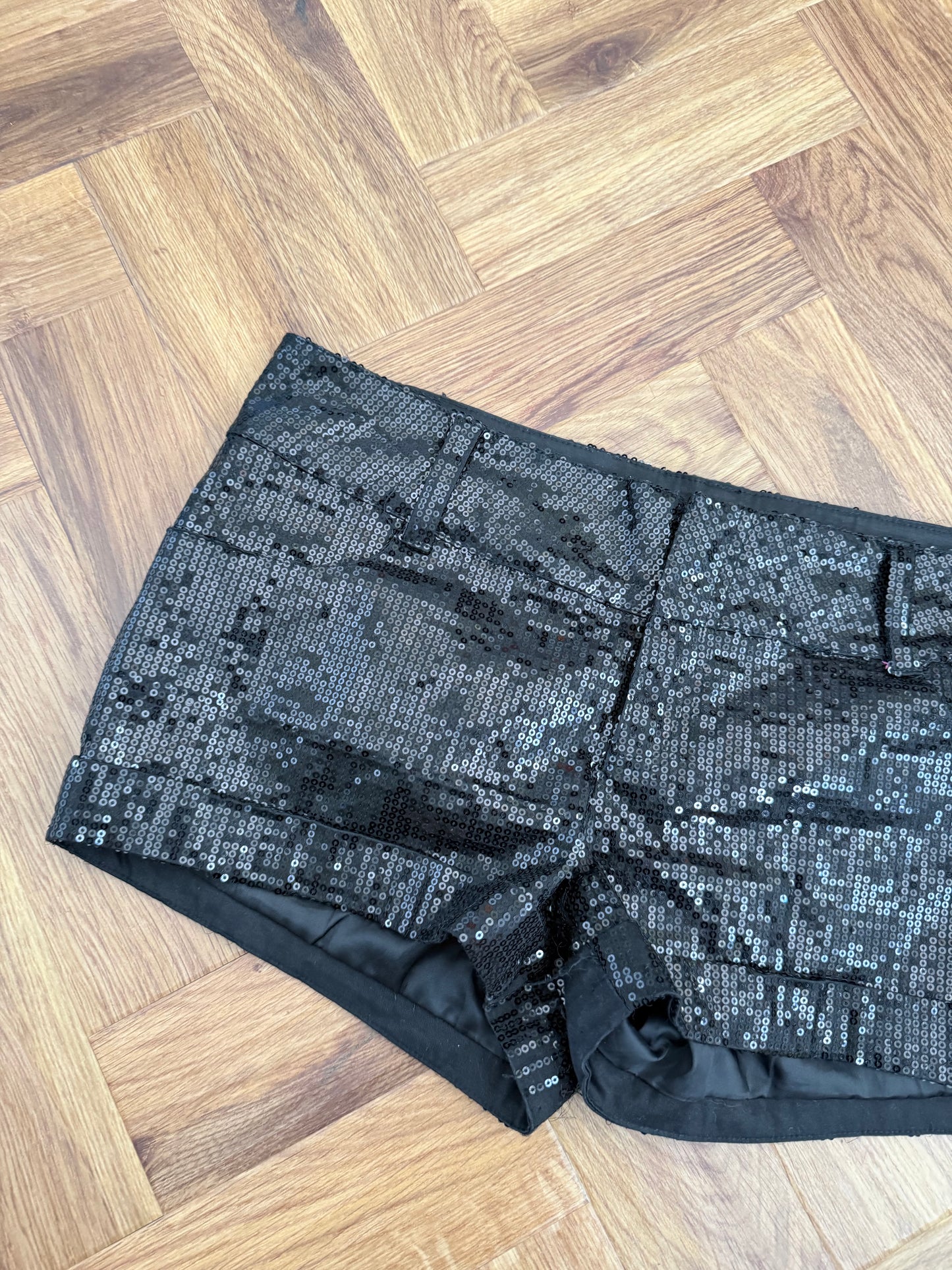 Jane Norman Mini Sequin Shorts (UK10)
