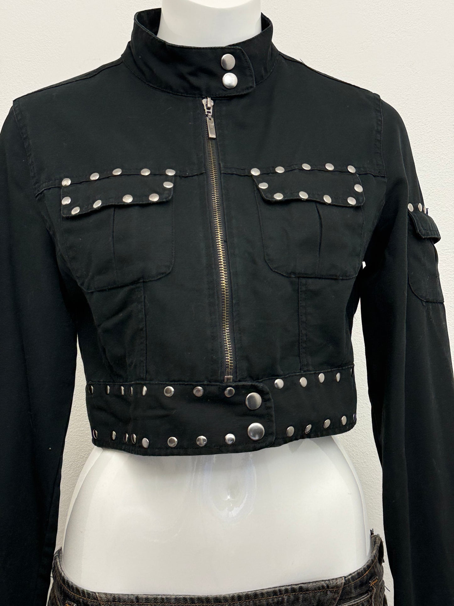 Cropped Studded Jacket (UK12)
