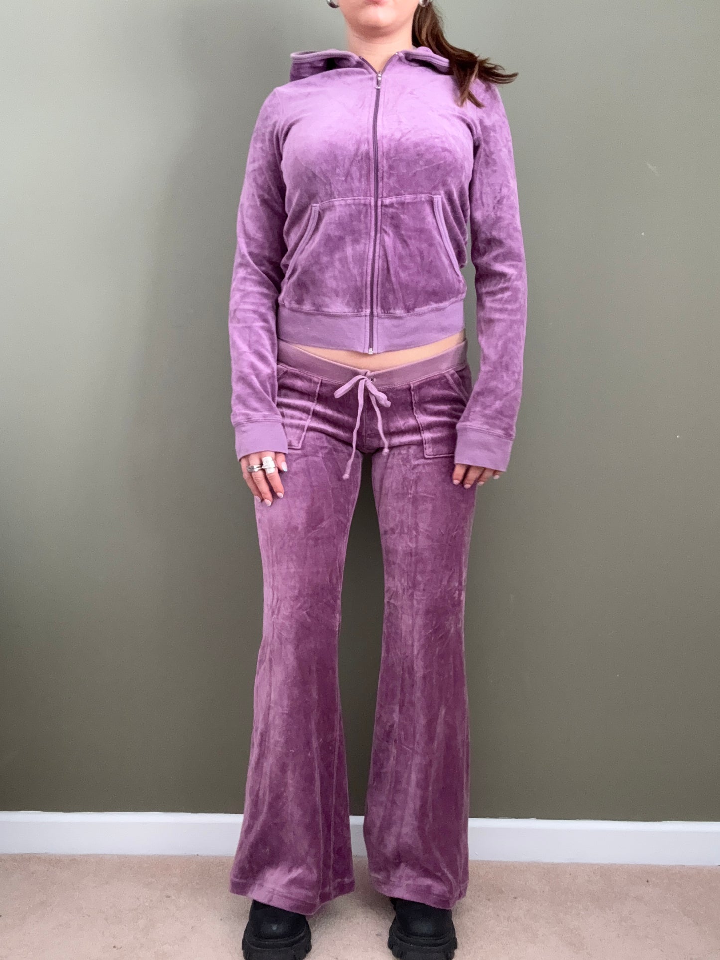 Juicy Couture Purple Velour Tracksuit (S/L)