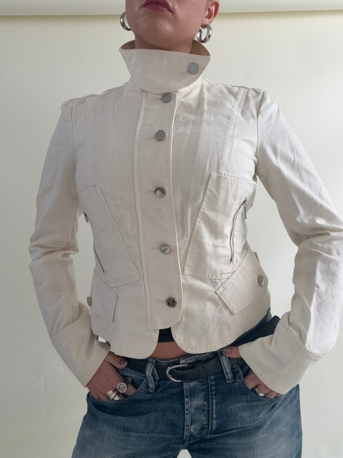 Karen Millen Funnel Neck Corset Jacket (UK10)