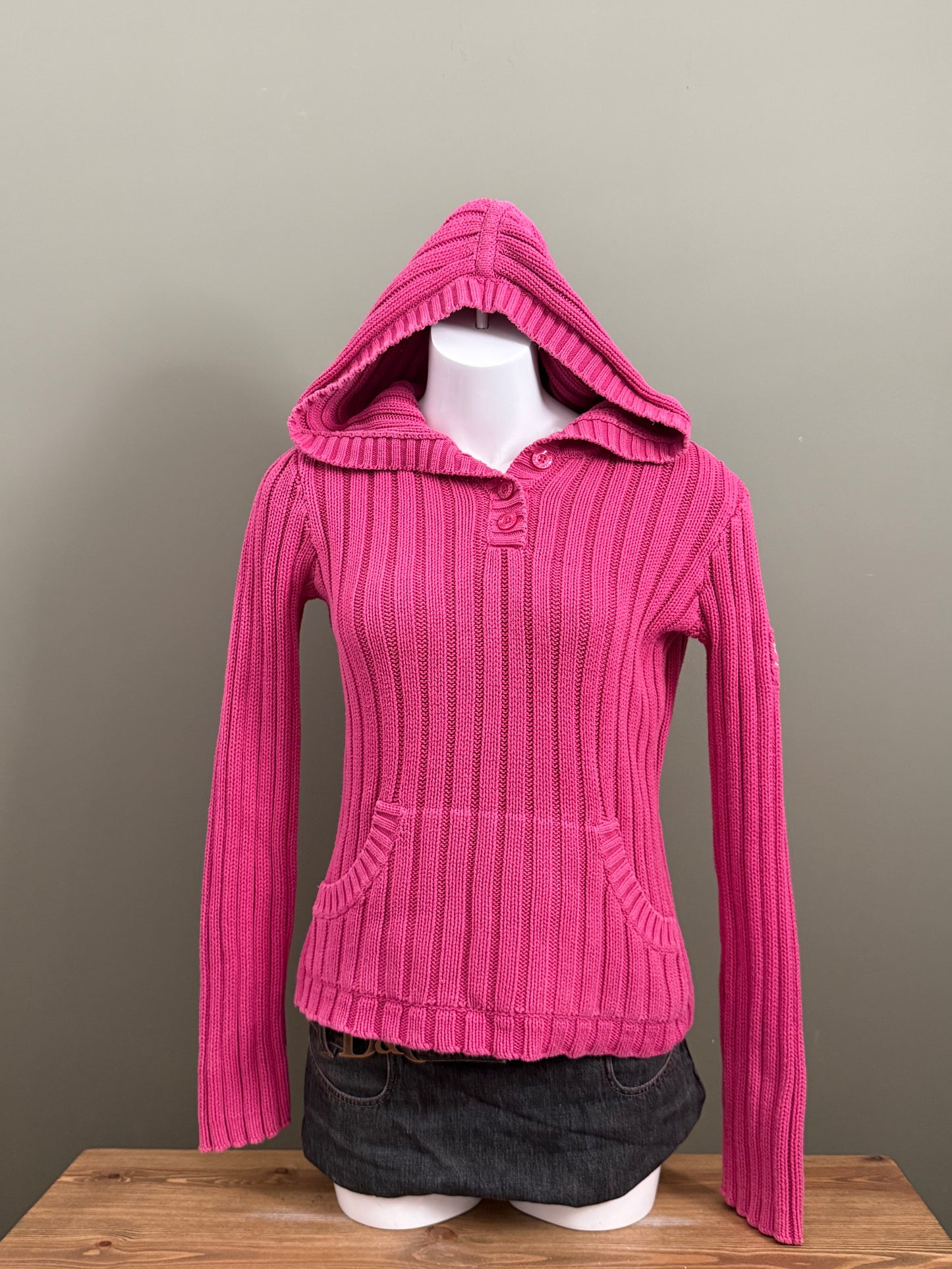 DKNY Pink Knit Jumper (M)