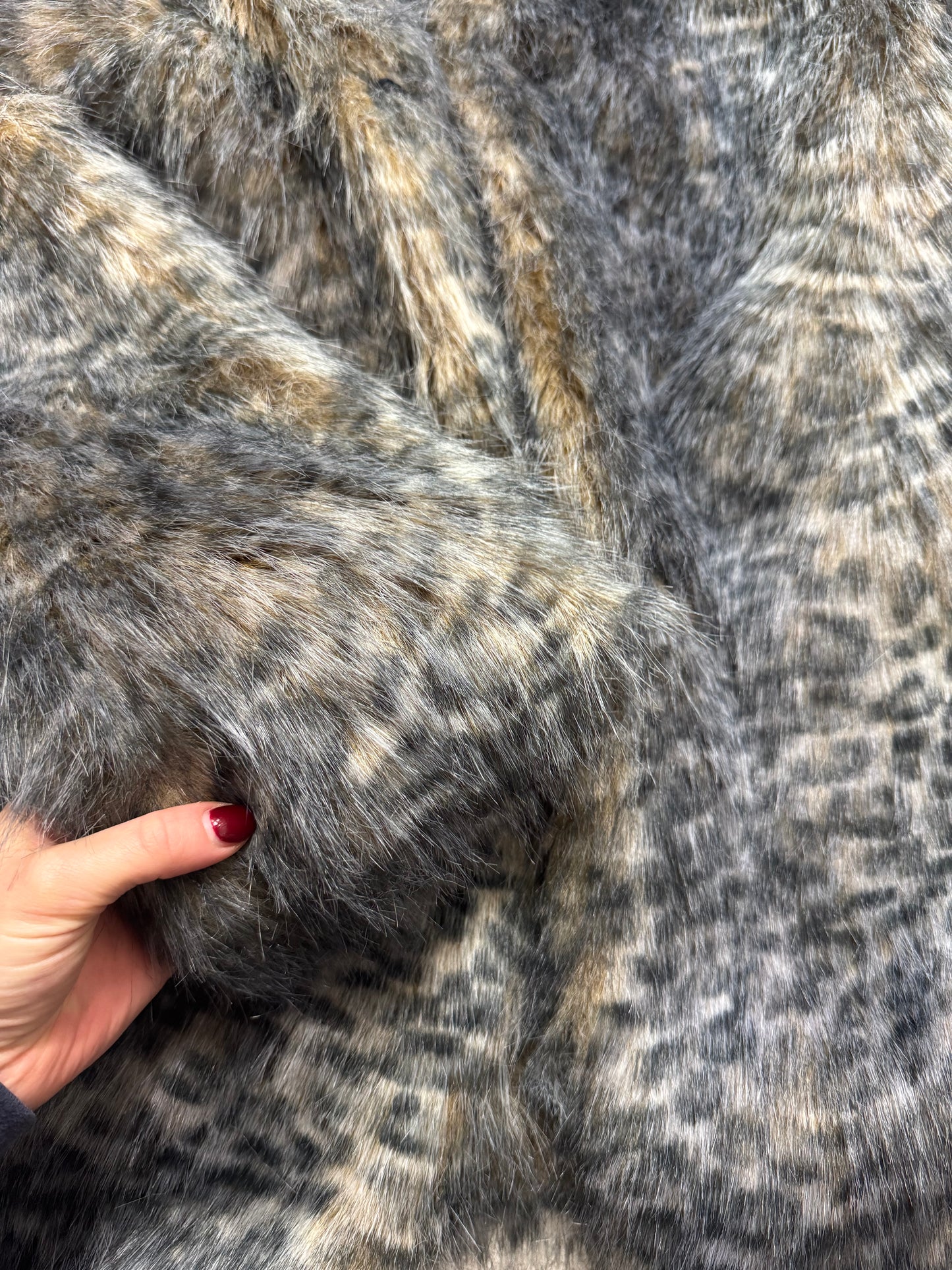 Jane Norman Faux Fur Leopard Jacket (UK12)