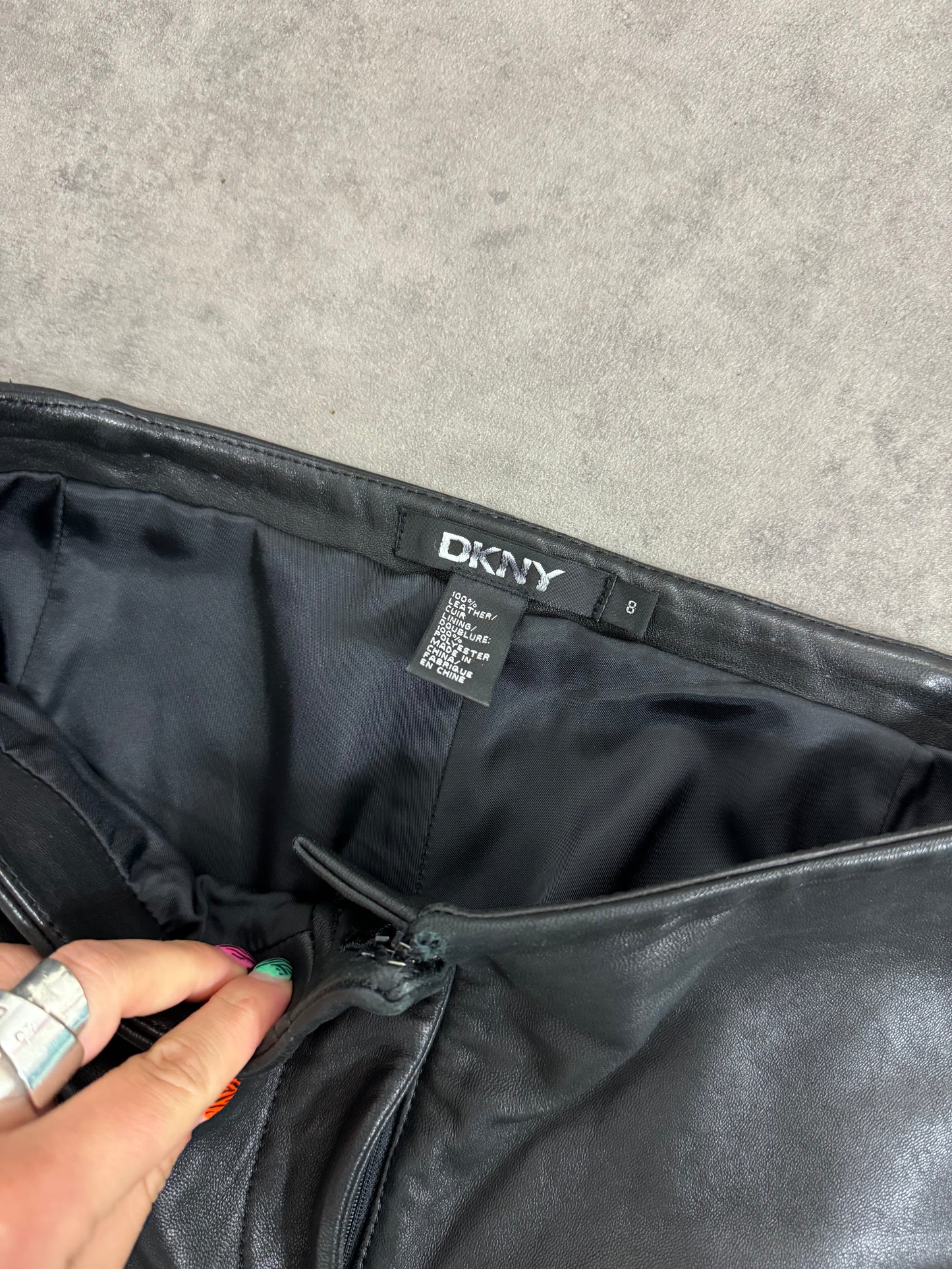 DKNY Leather Trouser