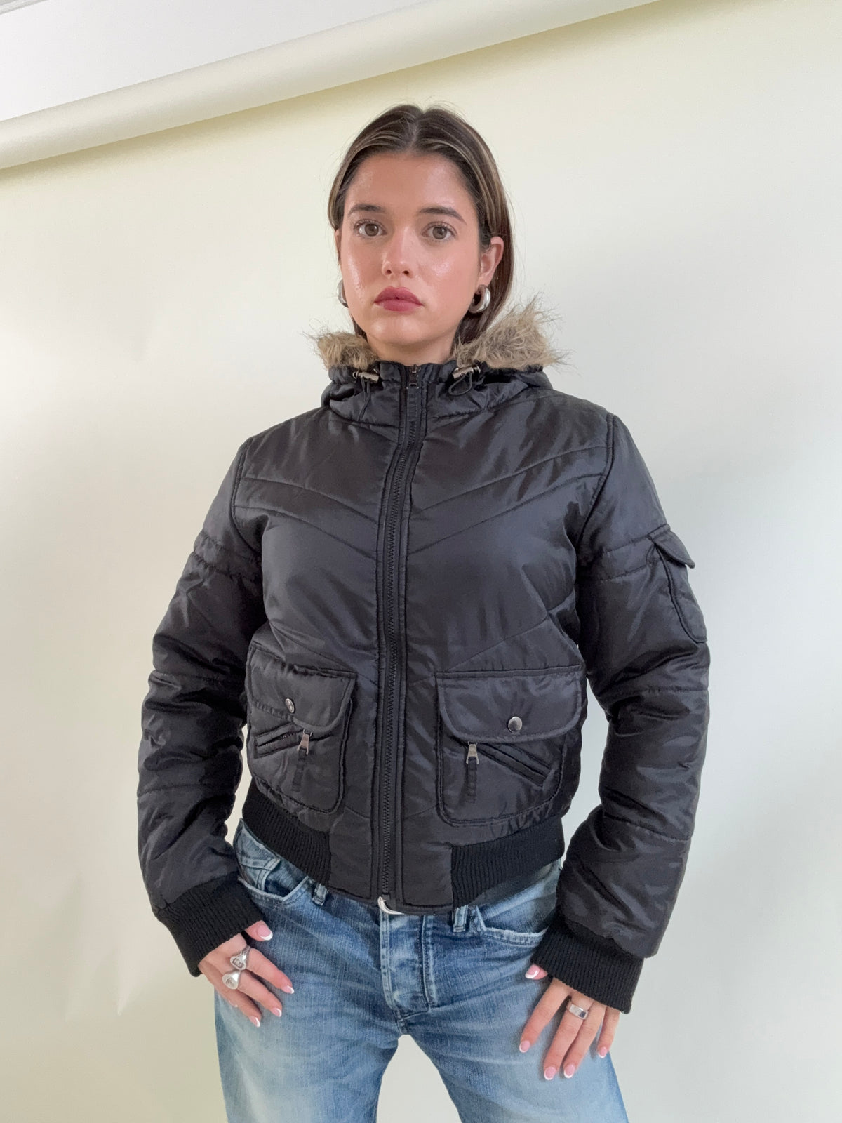 Y2K Puffer Jacket (M)