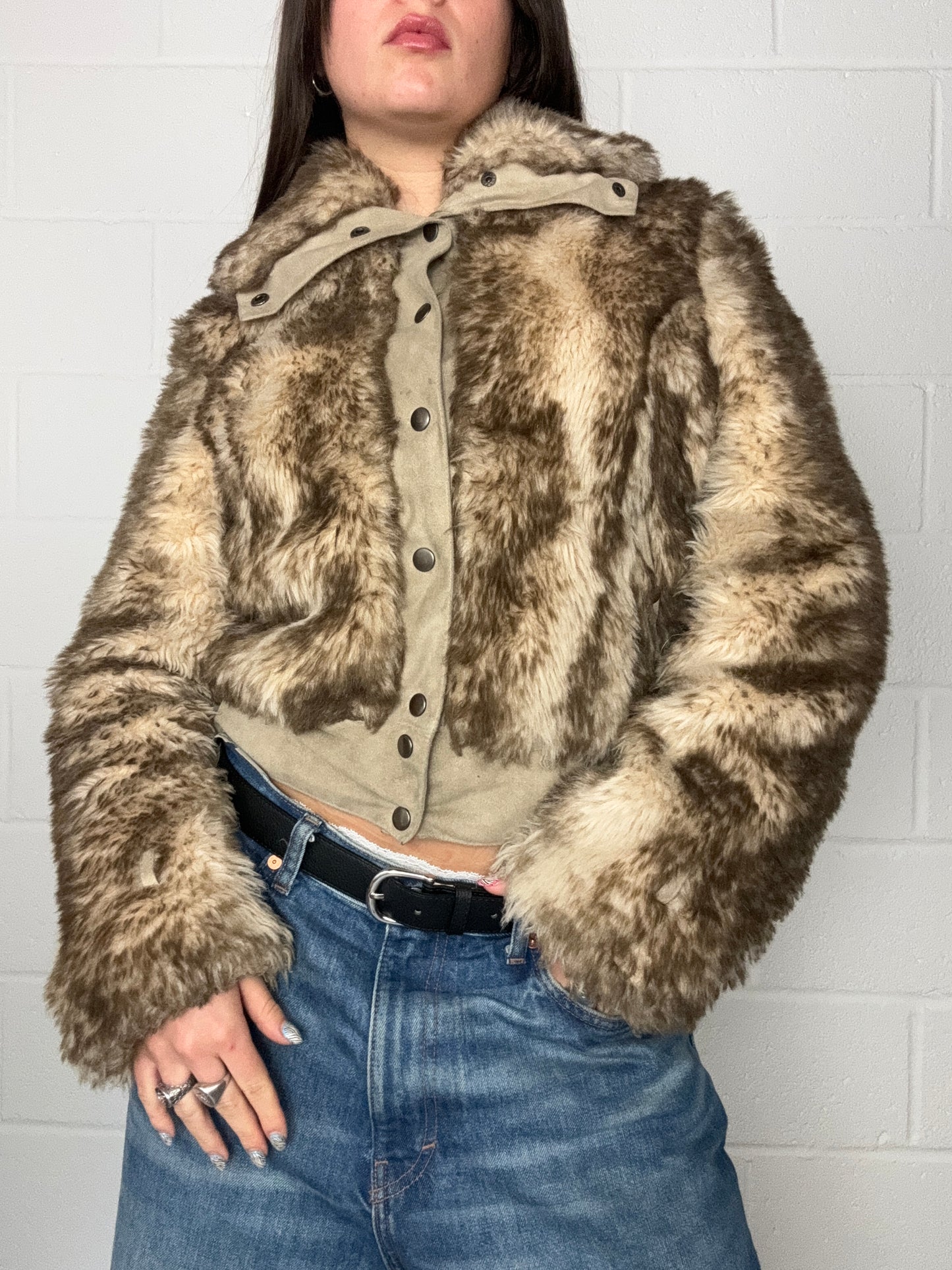 Morgan De Toi Faux Fur Jacket