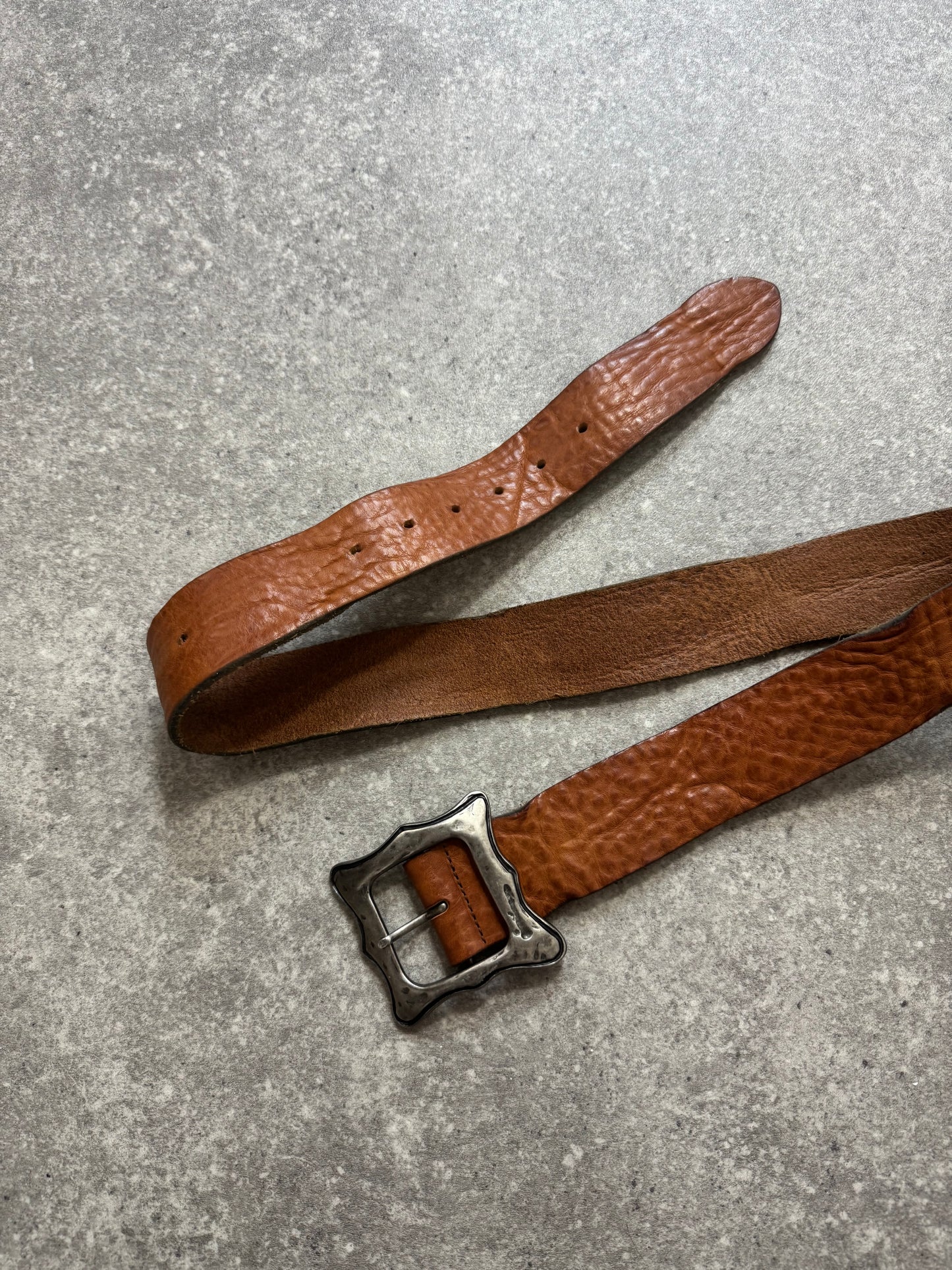 Brown Vintage Leather Belt