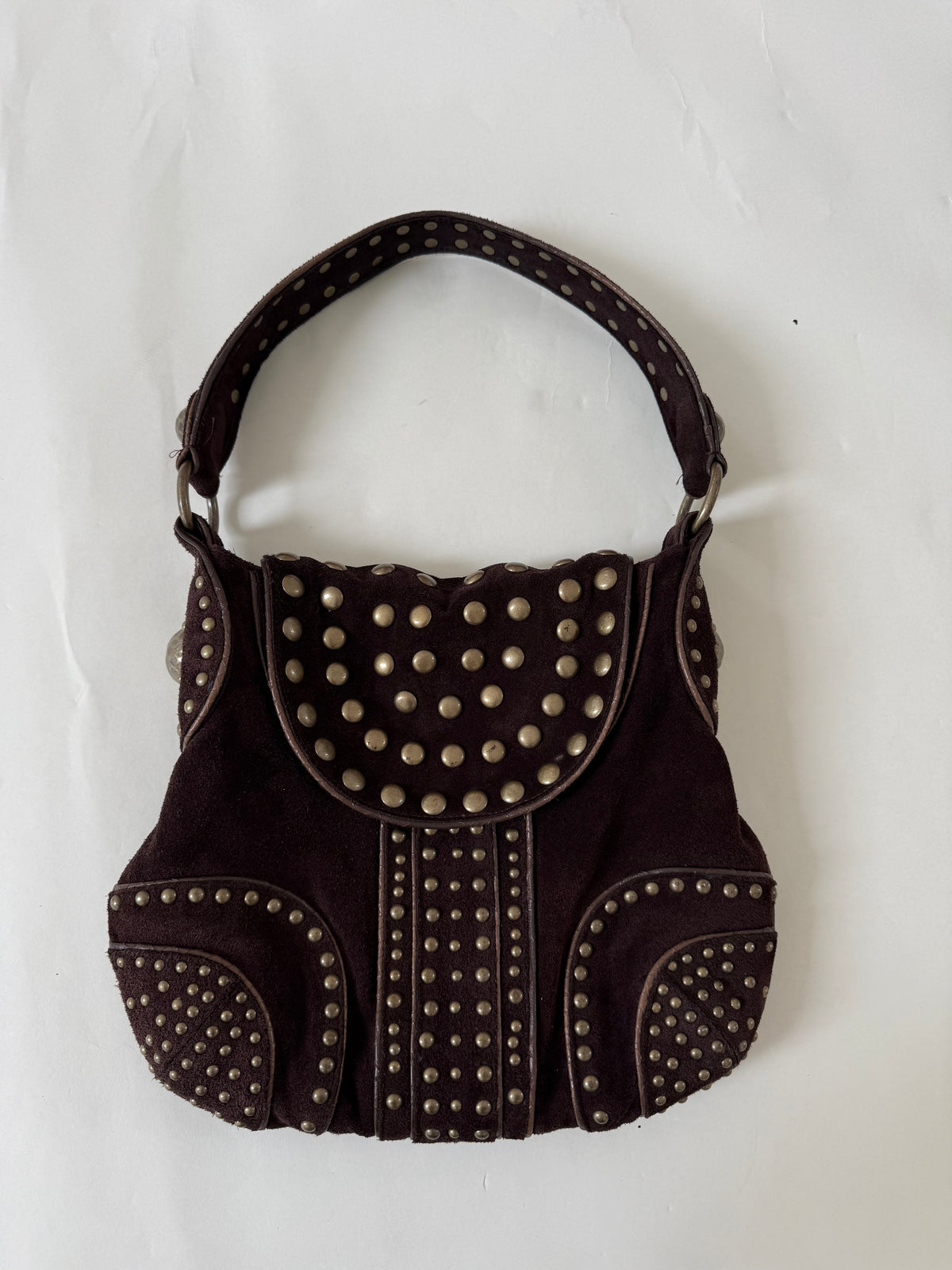 DKNY Studded Suede Handbag