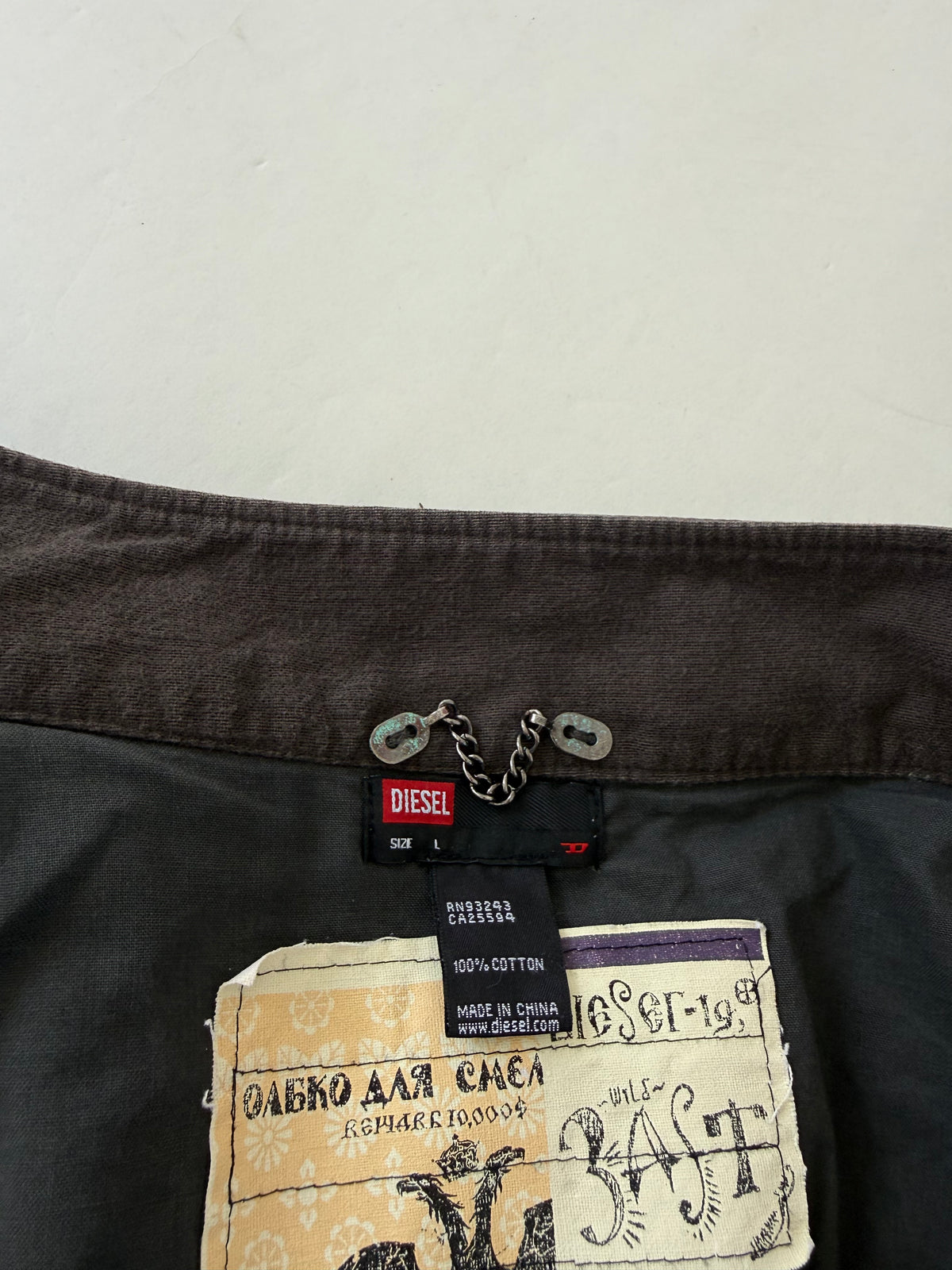 Diesel Cropped Utility Jacket (L)