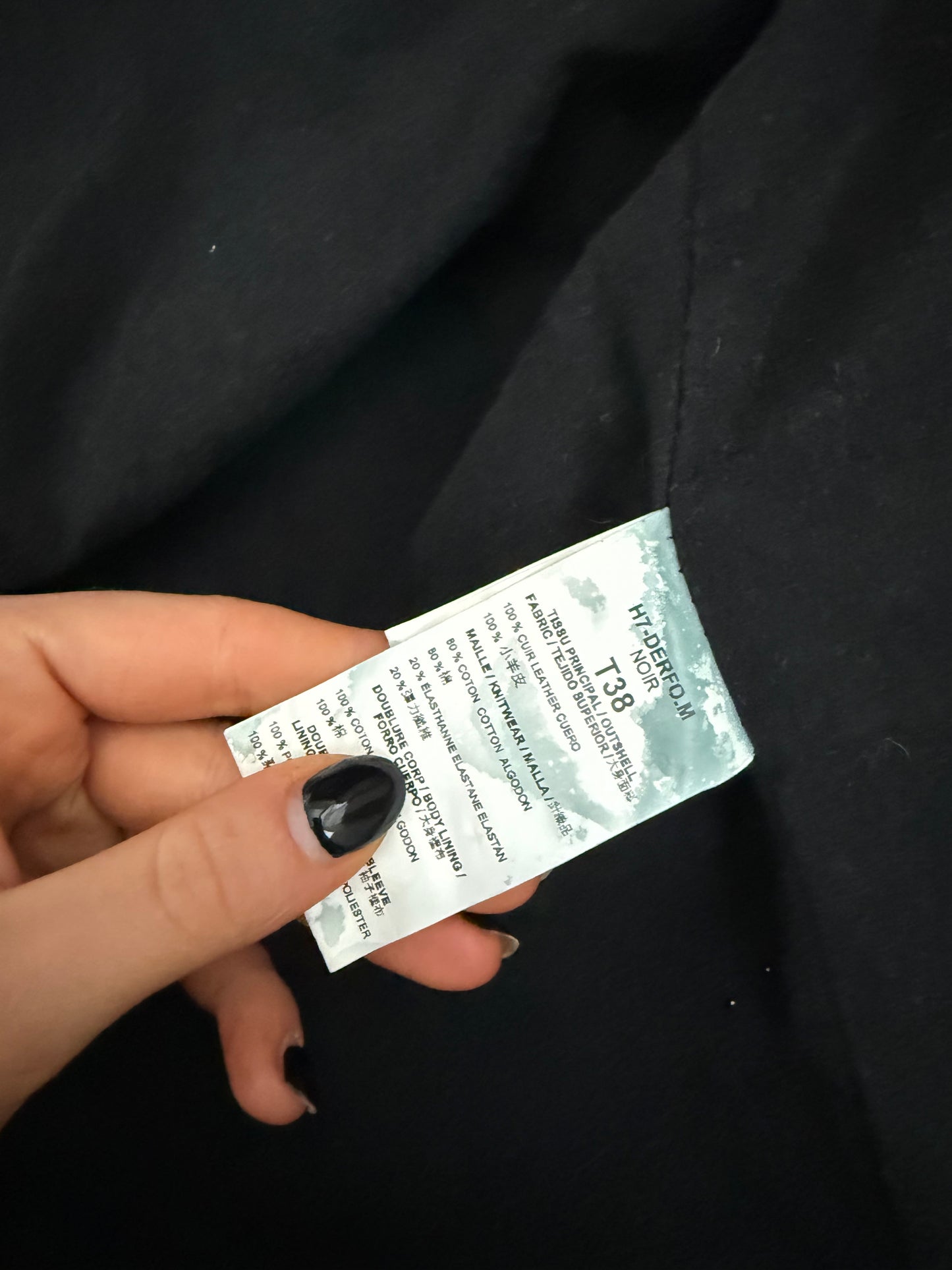 Morgan De Toi Leather Bomber Jacket (S)
