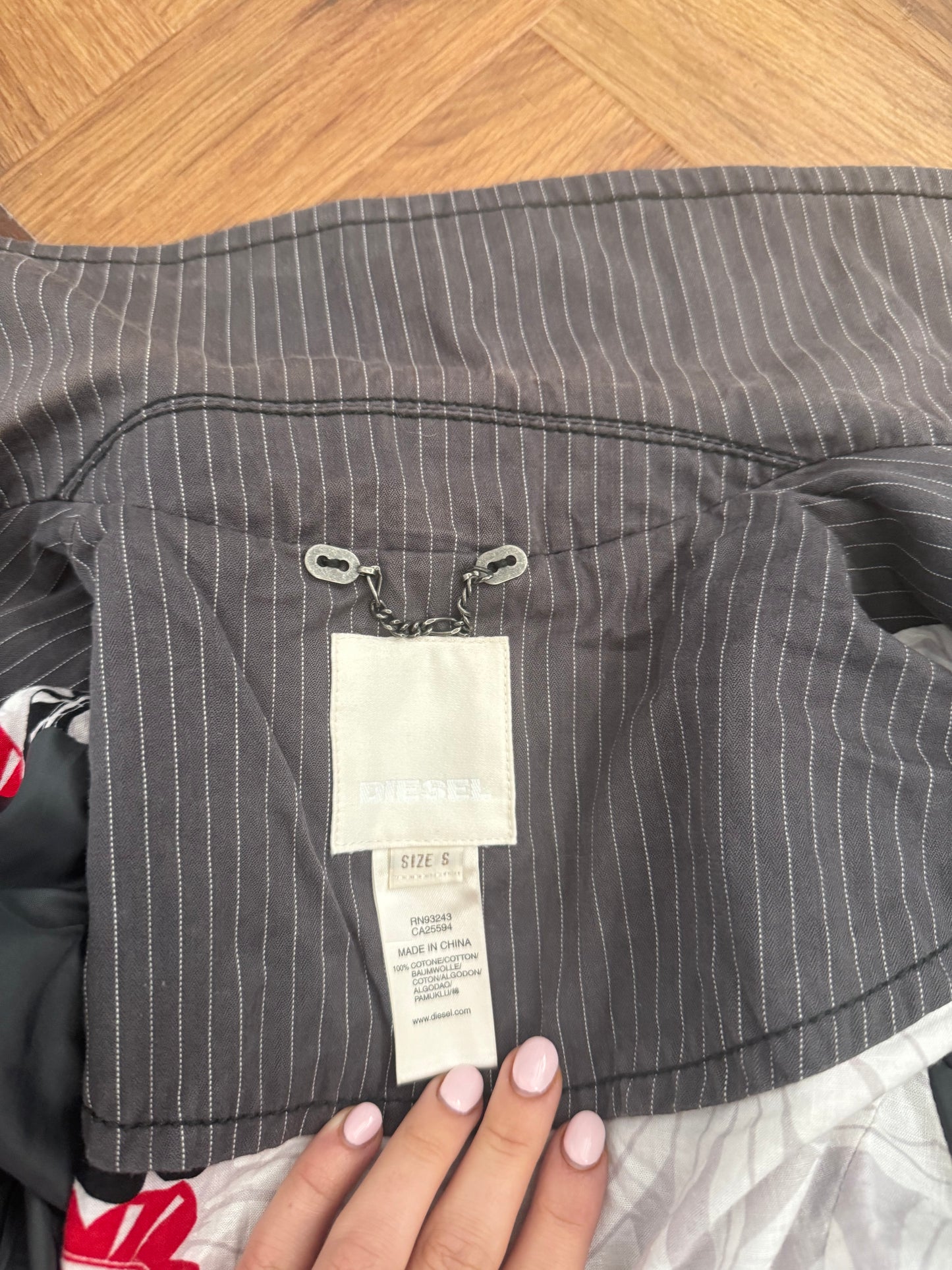 Diesel Pinstripe Blazer Jacket (S)